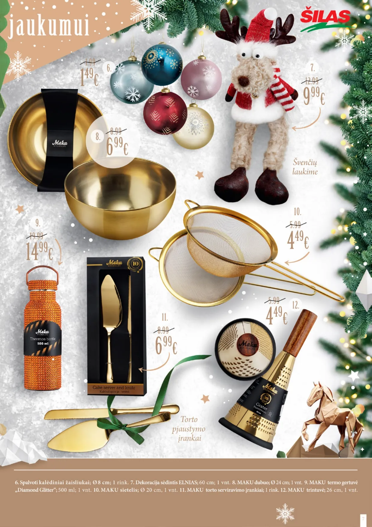 ŠILAS šventinis akcijų ir nuolaidų leidinys "Magiškos Kalėdos" nuo 2025.12.03 iki 2026.01.06 - 7