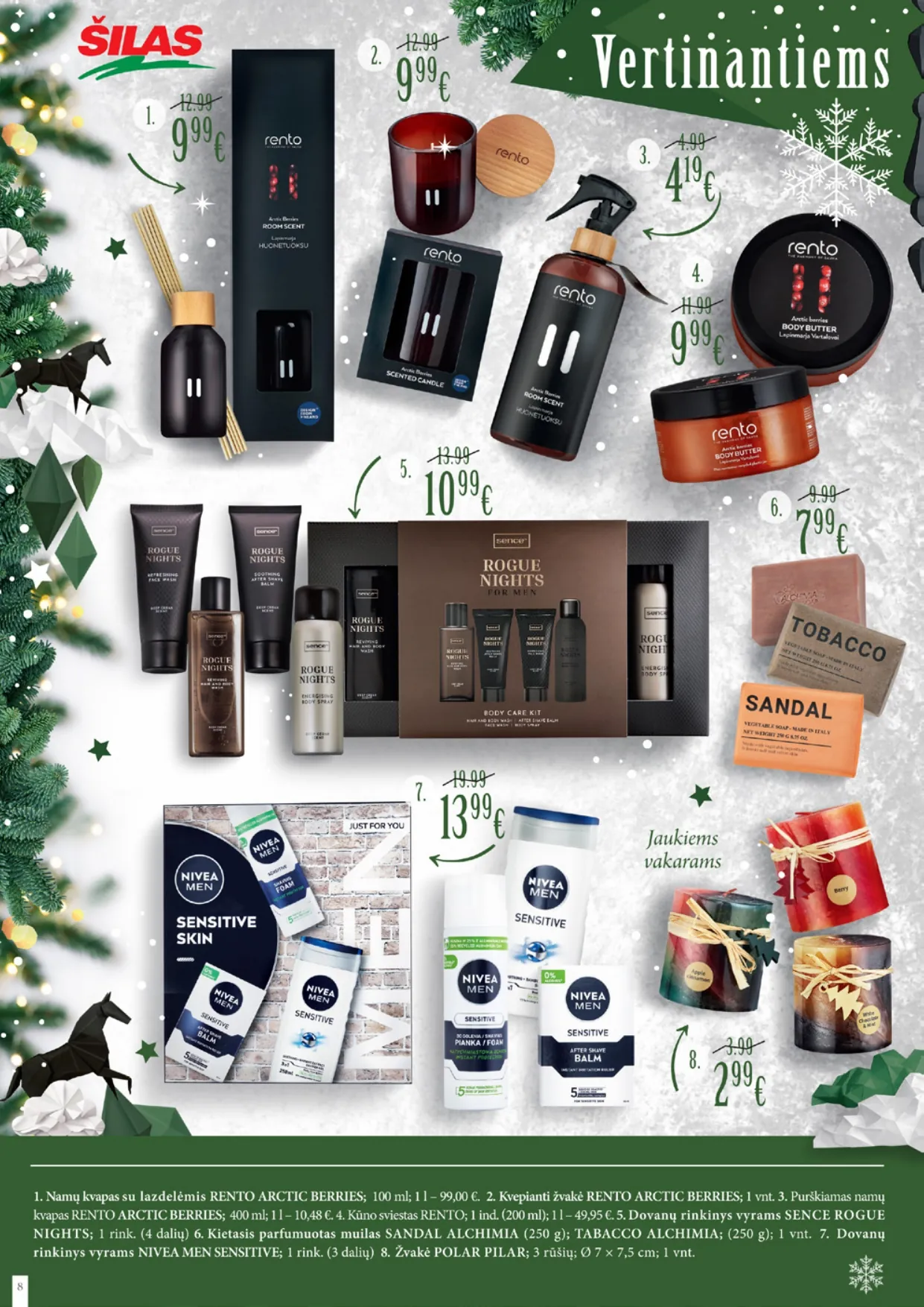 ŠILAS šventinis akcijų ir nuolaidų leidinys "Magiškos Kalėdos" nuo 2025.12.03 iki 2026.01.06 - 8