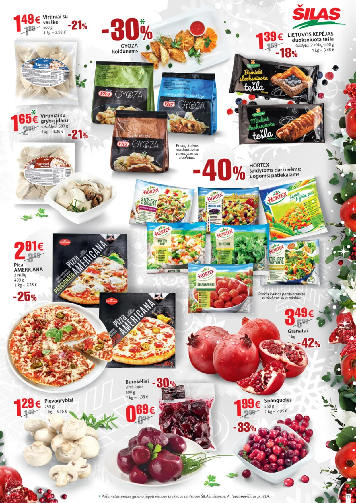 ŠILAS akcijų ir nuolaidų leidinys Nr. 25 nuo 2025.12.17 iki 2026.01.06