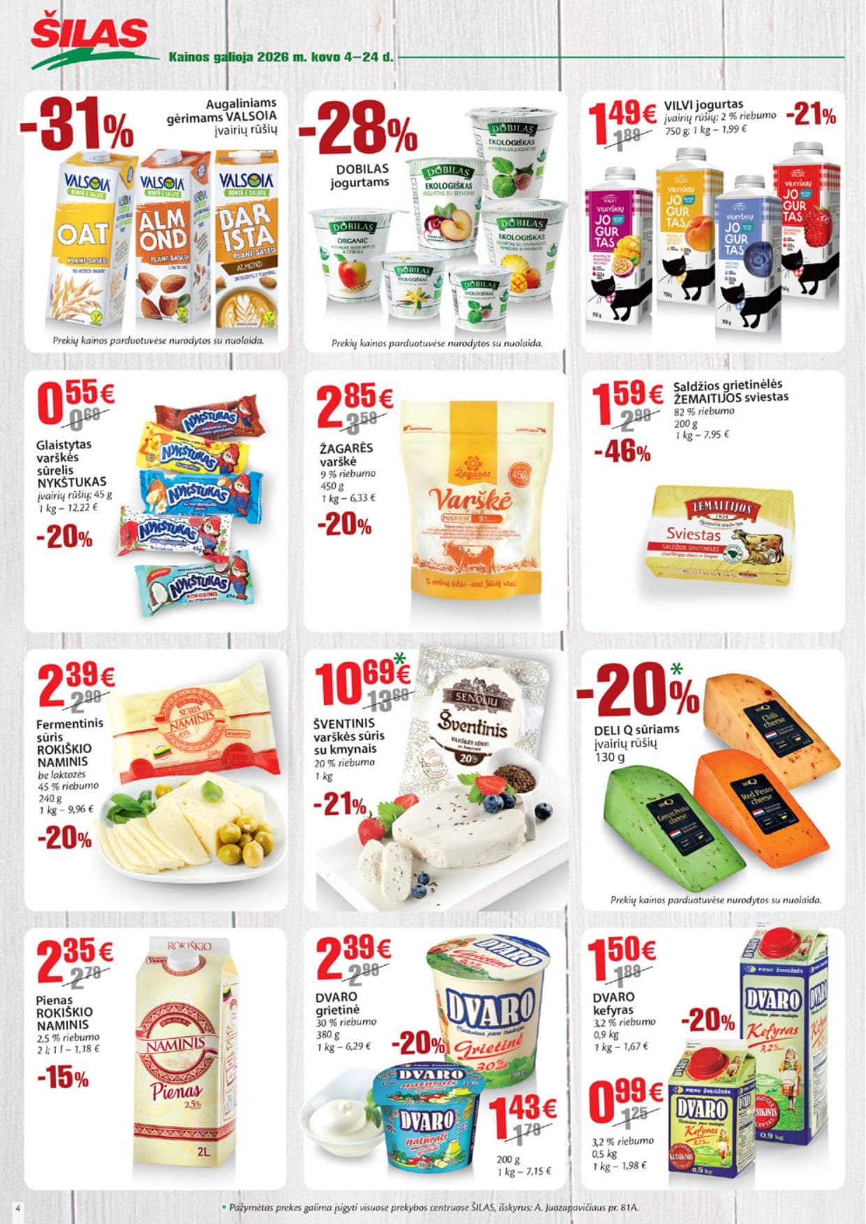 Naujas ŠILAS akcijų ir nuolaidų leidinys Nr. 5 nuo 2026.03.04 iki 2026.03.24 - 4