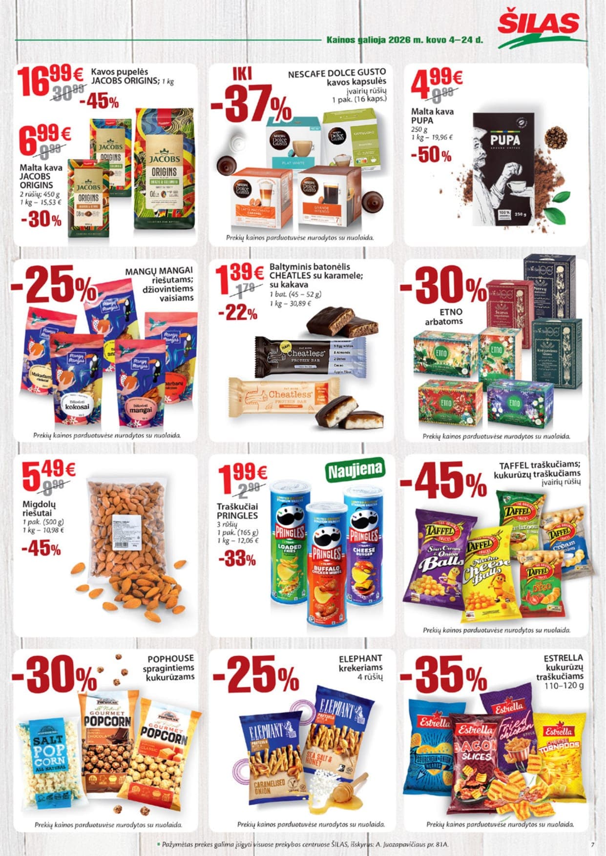 Naujas ŠILAS akcijų ir nuolaidų leidinys Nr. 5 nuo 2026.03.04 iki 2026.03.24 - 7
