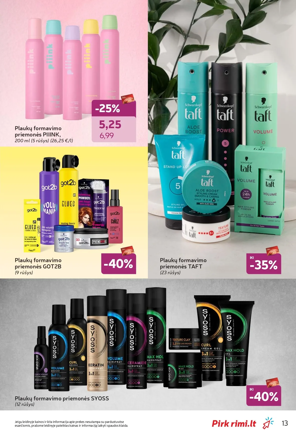 Naujas RIMI akcijų ir nuolaidų leidinys "Grožio šventė" nuo 2026.02.03 iki 2026.03.02 - 13