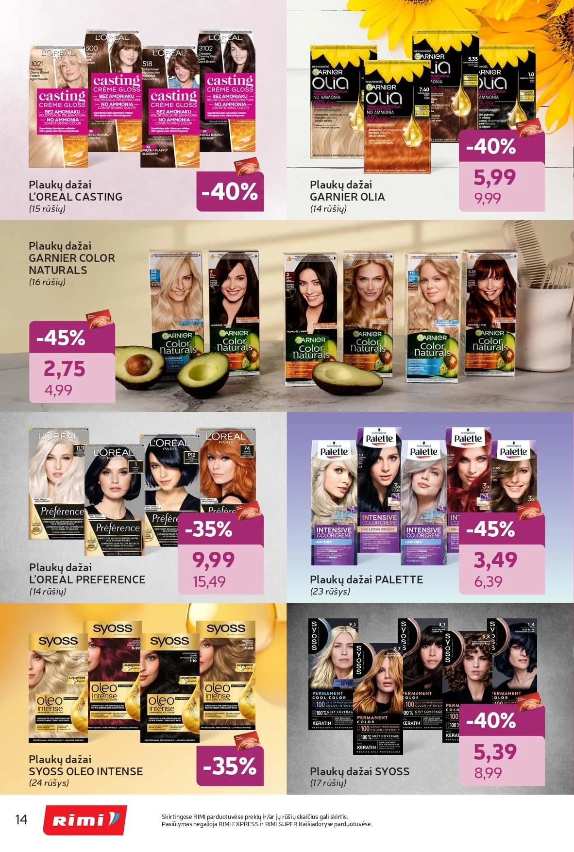 Naujas RIMI akcijų ir nuolaidų leidinys "Grožio šventė" nuo 2026.02.03 iki 2026.03.02 - 14