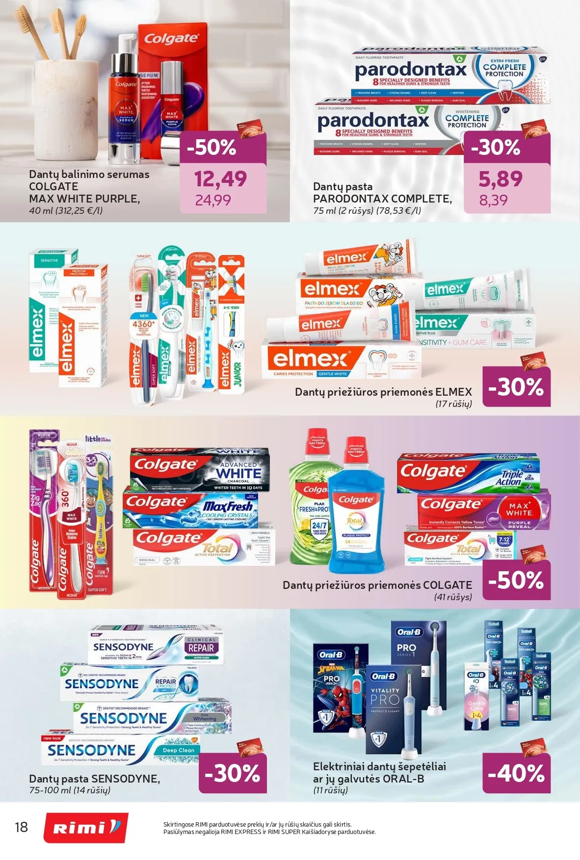 Naujas RIMI akcijų ir nuolaidų leidinys "Grožio šventė" nuo 2026.02.03 iki 2026.03.02 - 18