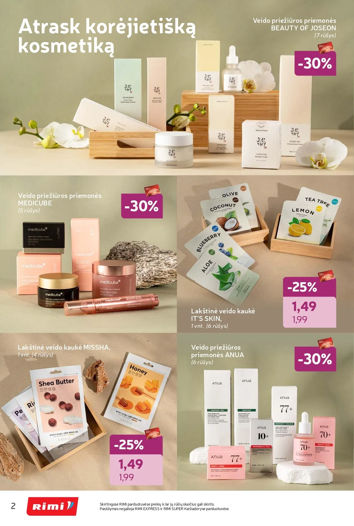 Naujas RIMI akcijų ir nuolaidų leidinys "Grožio šventė" nuo 2026.02.03 iki 2026.03.02 - 2