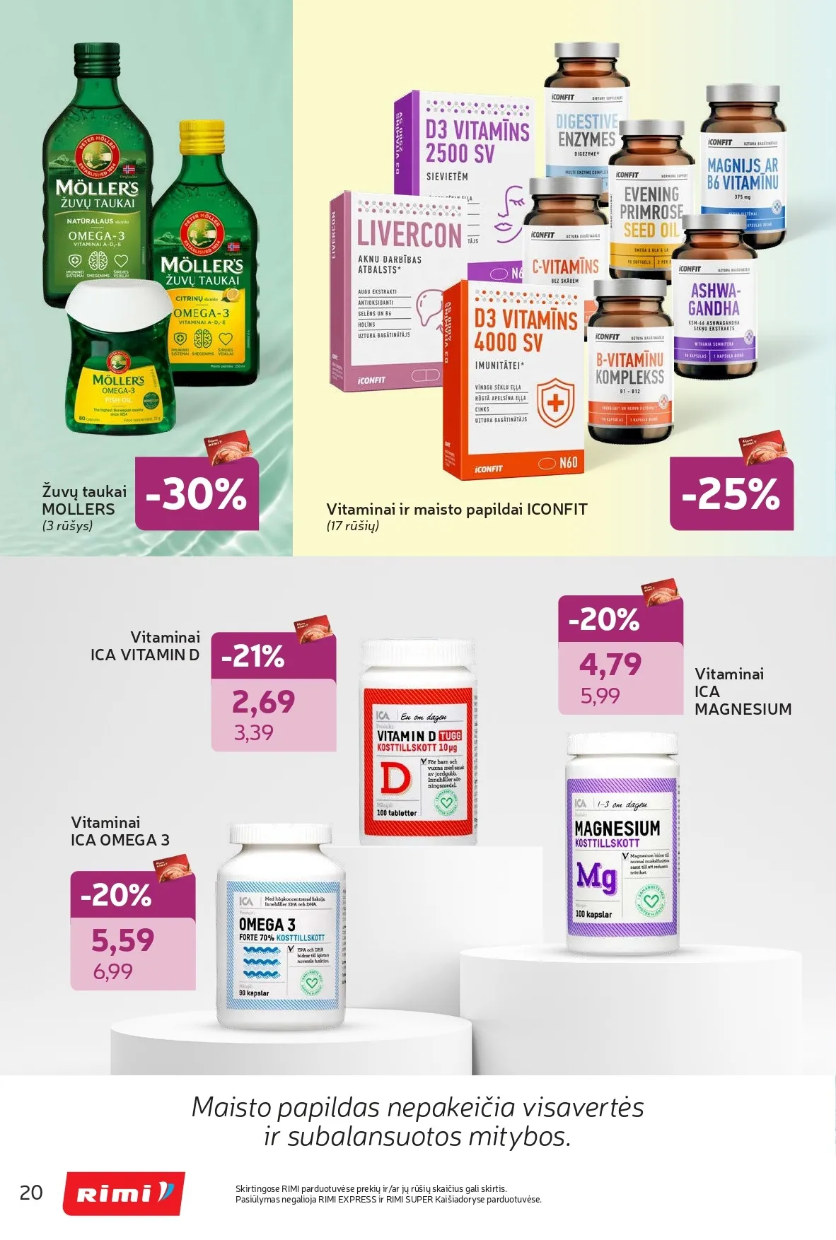 Naujas RIMI akcijų ir nuolaidų leidinys "Grožio šventė" nuo 2026.02.03 iki 2026.03.02 - 20