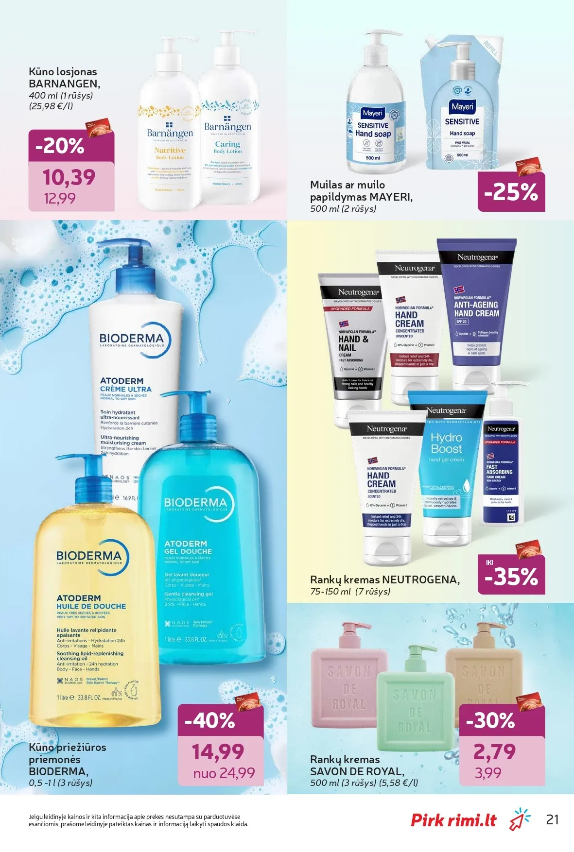 Naujas RIMI akcijų ir nuolaidų leidinys "Grožio šventė" nuo 2026.02.03 iki 2026.03.02 - 21