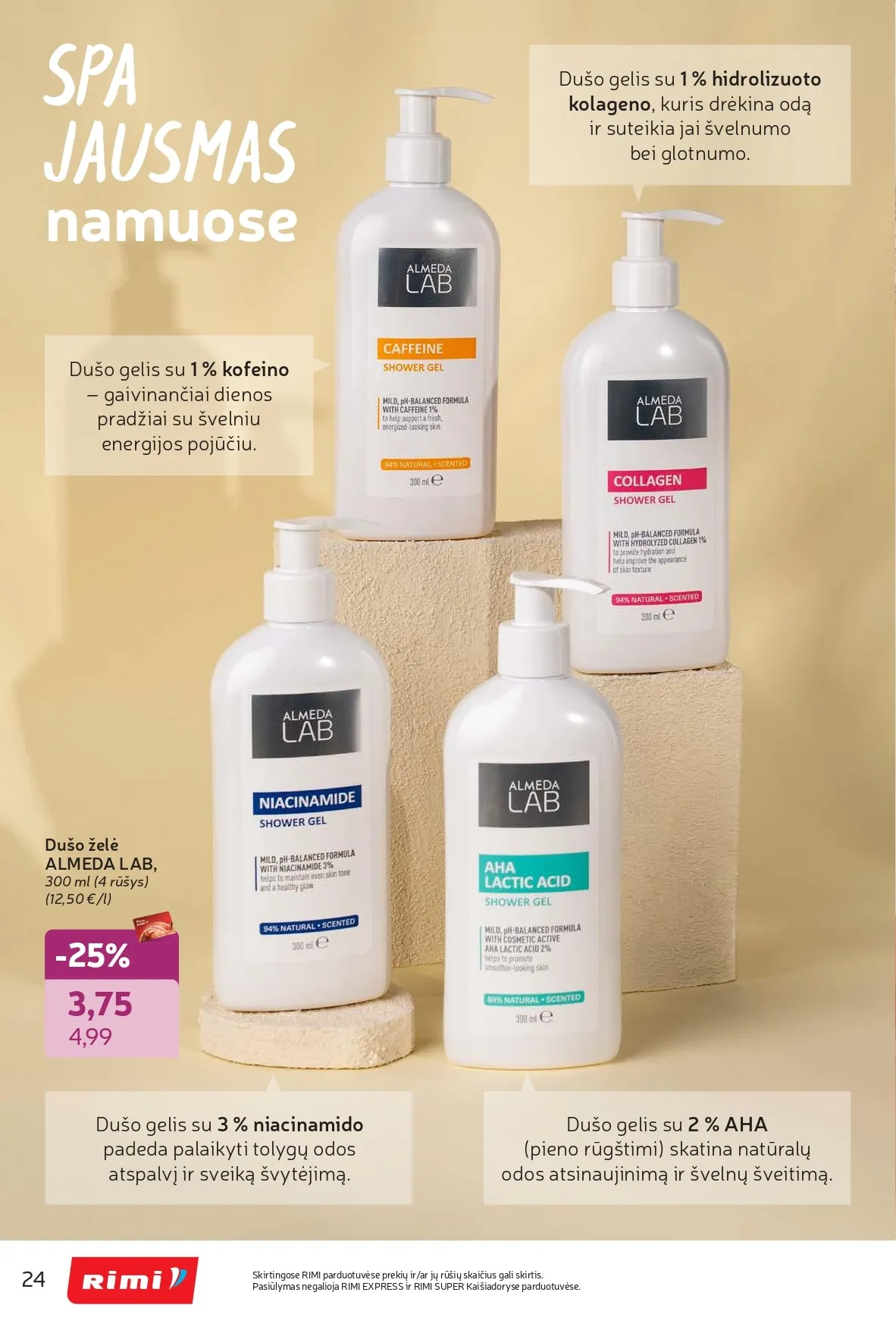 Naujas RIMI akcijų ir nuolaidų leidinys "Grožio šventė" nuo 2026.02.03 iki 2026.03.02 - 24