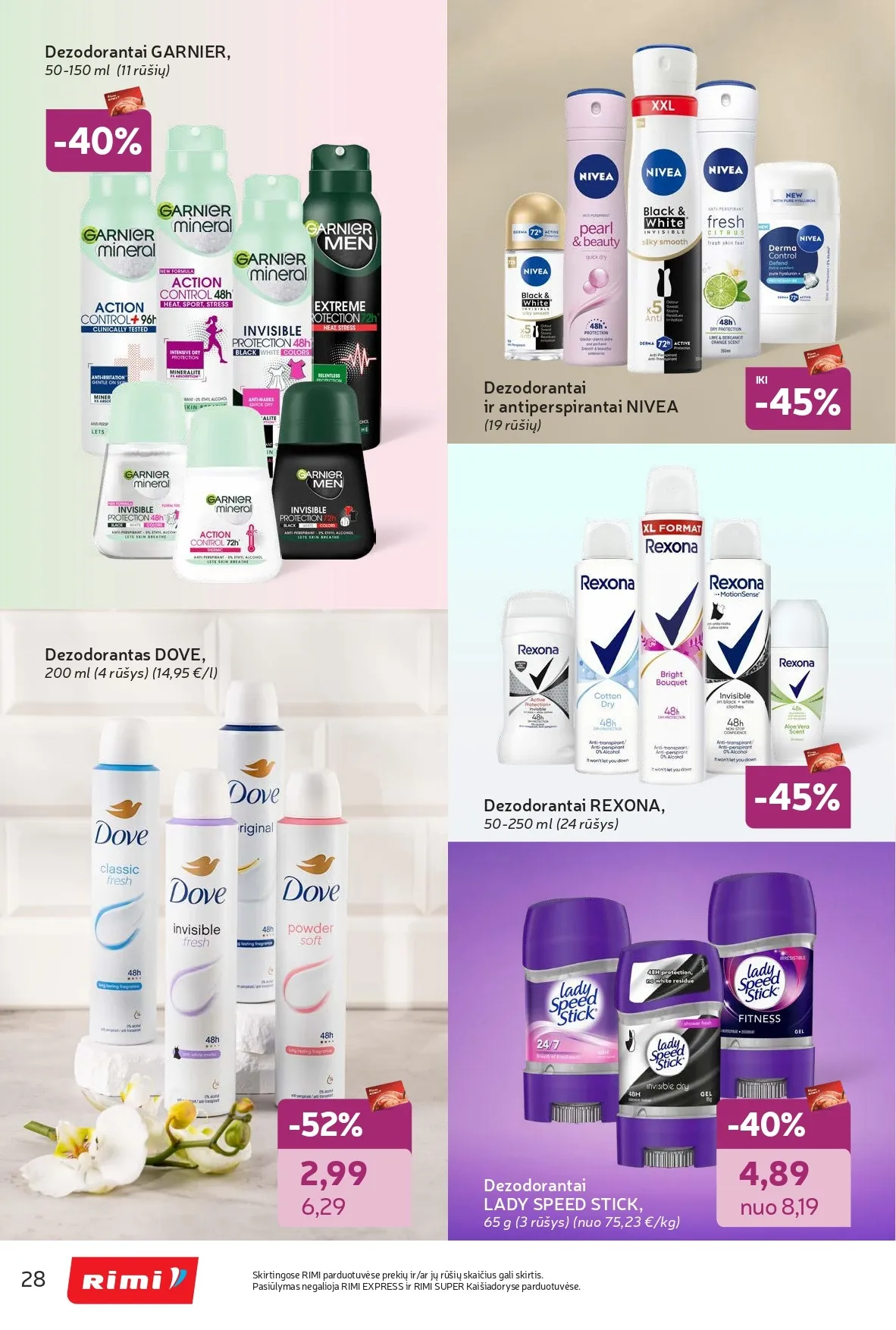 Naujas RIMI akcijų ir nuolaidų leidinys "Grožio šventė" nuo 2026.02.03 iki 2026.03.02 - 28