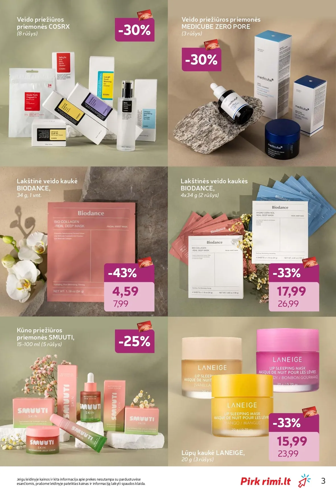Naujas RIMI akcijų ir nuolaidų leidinys "Grožio šventė" nuo 2026.02.03 iki 2026.03.02 - 3