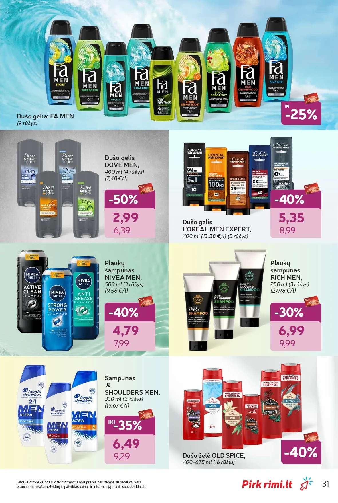 Naujas RIMI akcijų ir nuolaidų leidinys "Grožio šventė" nuo 2026.02.03 iki 2026.03.02 - 31