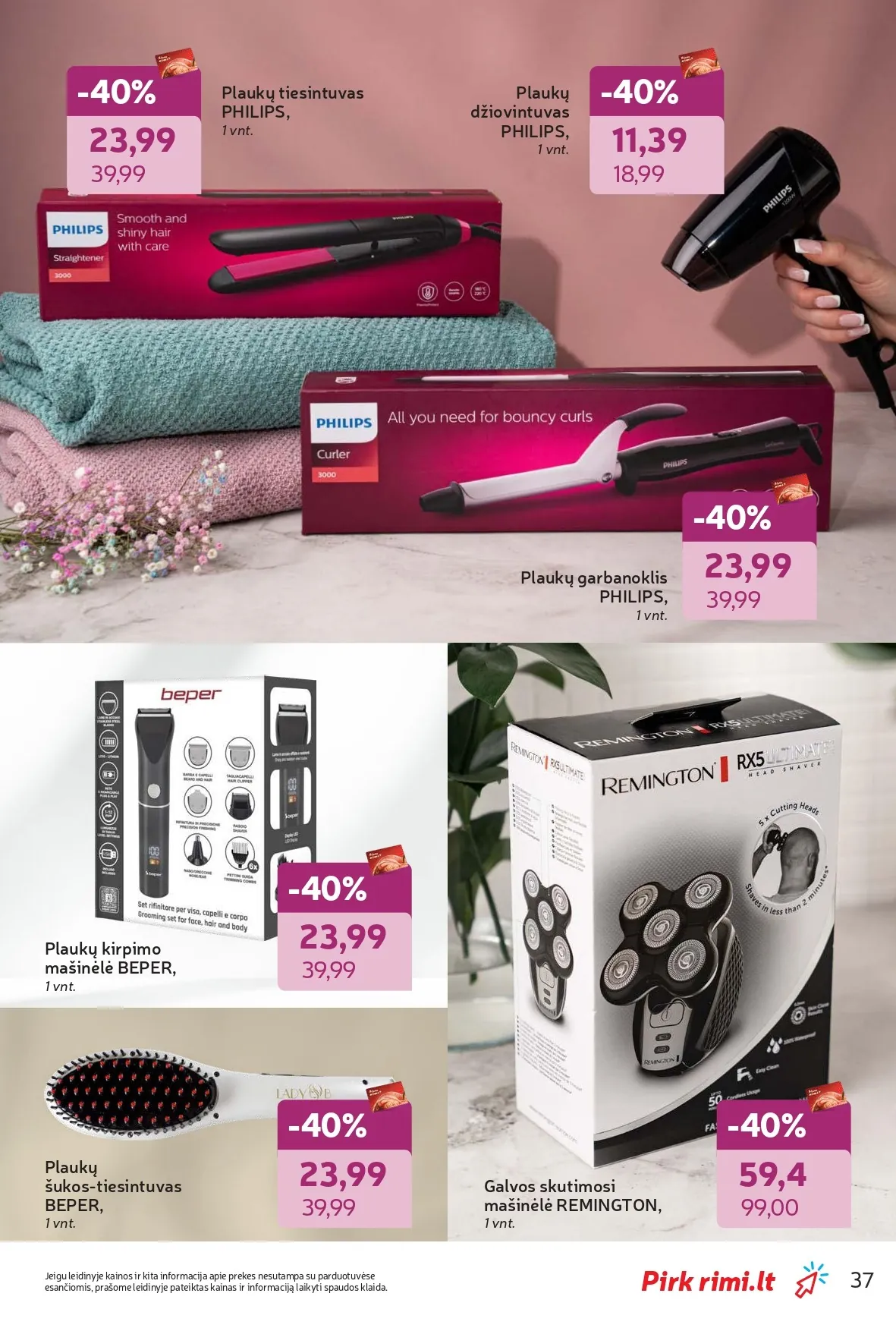 Naujas RIMI akcijų ir nuolaidų leidinys "Grožio šventė" nuo 2026.02.03 iki 2026.03.02 - 37