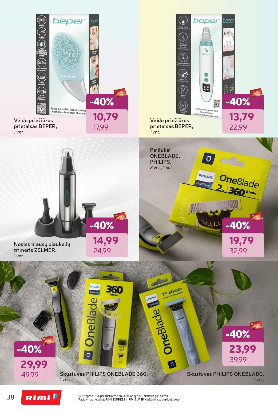 Naujas RIMI akcijų ir nuolaidų leidinys "Grožio šventė" nuo 2026.02.03 iki 2026.03.02 - 38