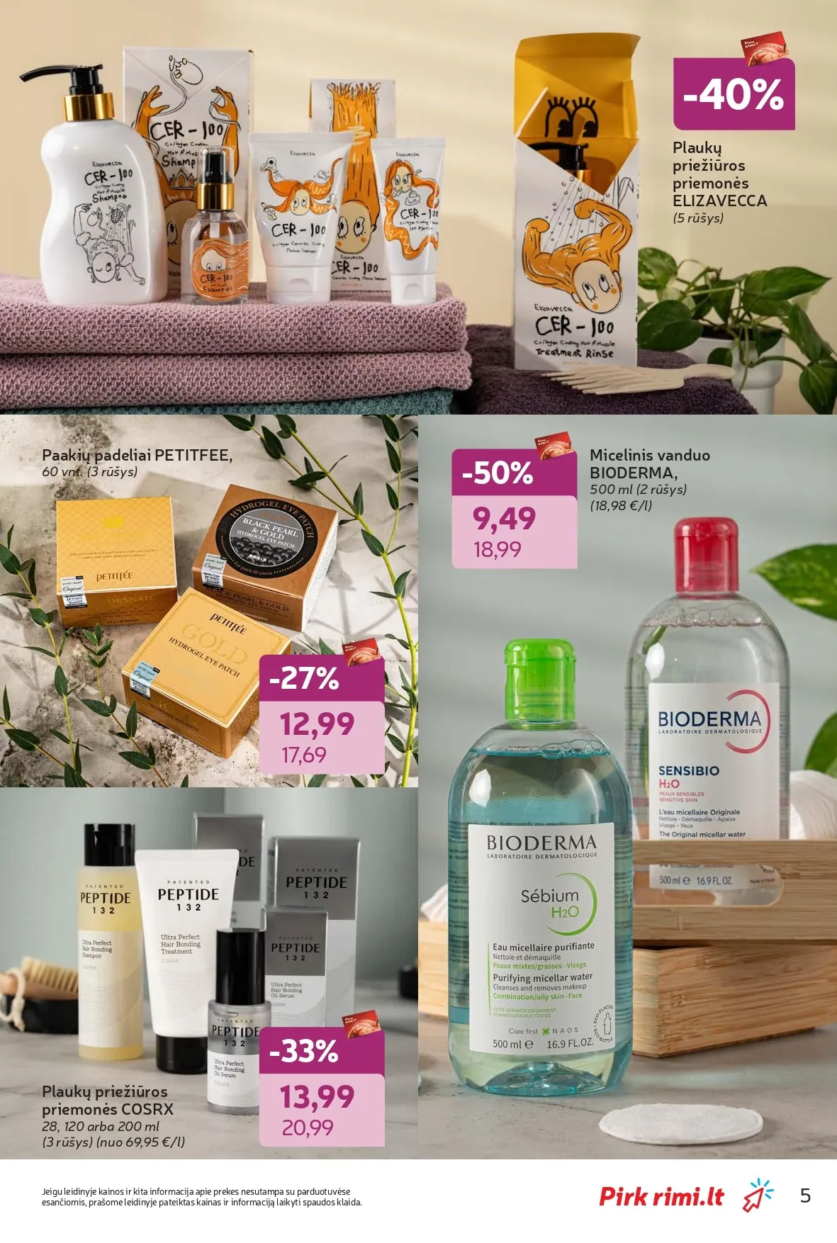 Naujas RIMI akcijų ir nuolaidų leidinys "Grožio šventė" nuo 2026.02.03 iki 2026.03.02 - 5