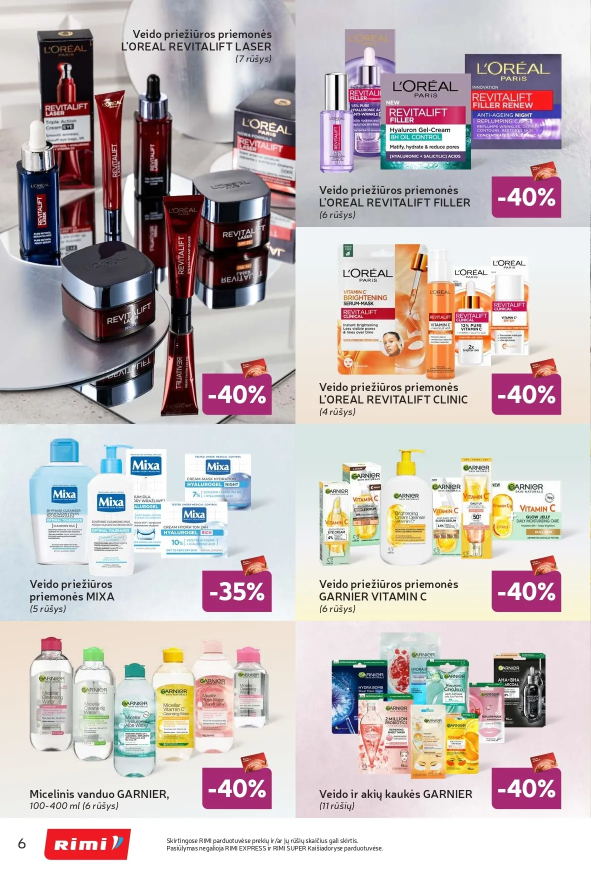 Naujas RIMI akcijų ir nuolaidų leidinys "Grožio šventė" nuo 2026.02.03 iki 2026.03.02 - 6