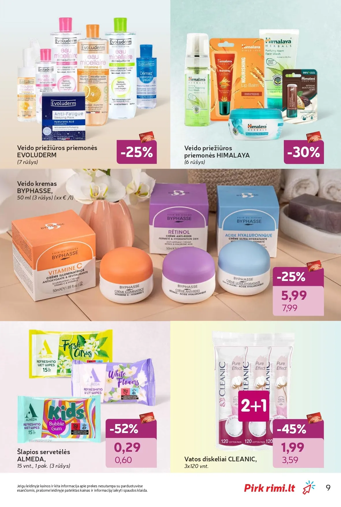 Naujas RIMI akcijų ir nuolaidų leidinys "Grožio šventė" nuo 2026.02.03 iki 2026.03.02 - 9
