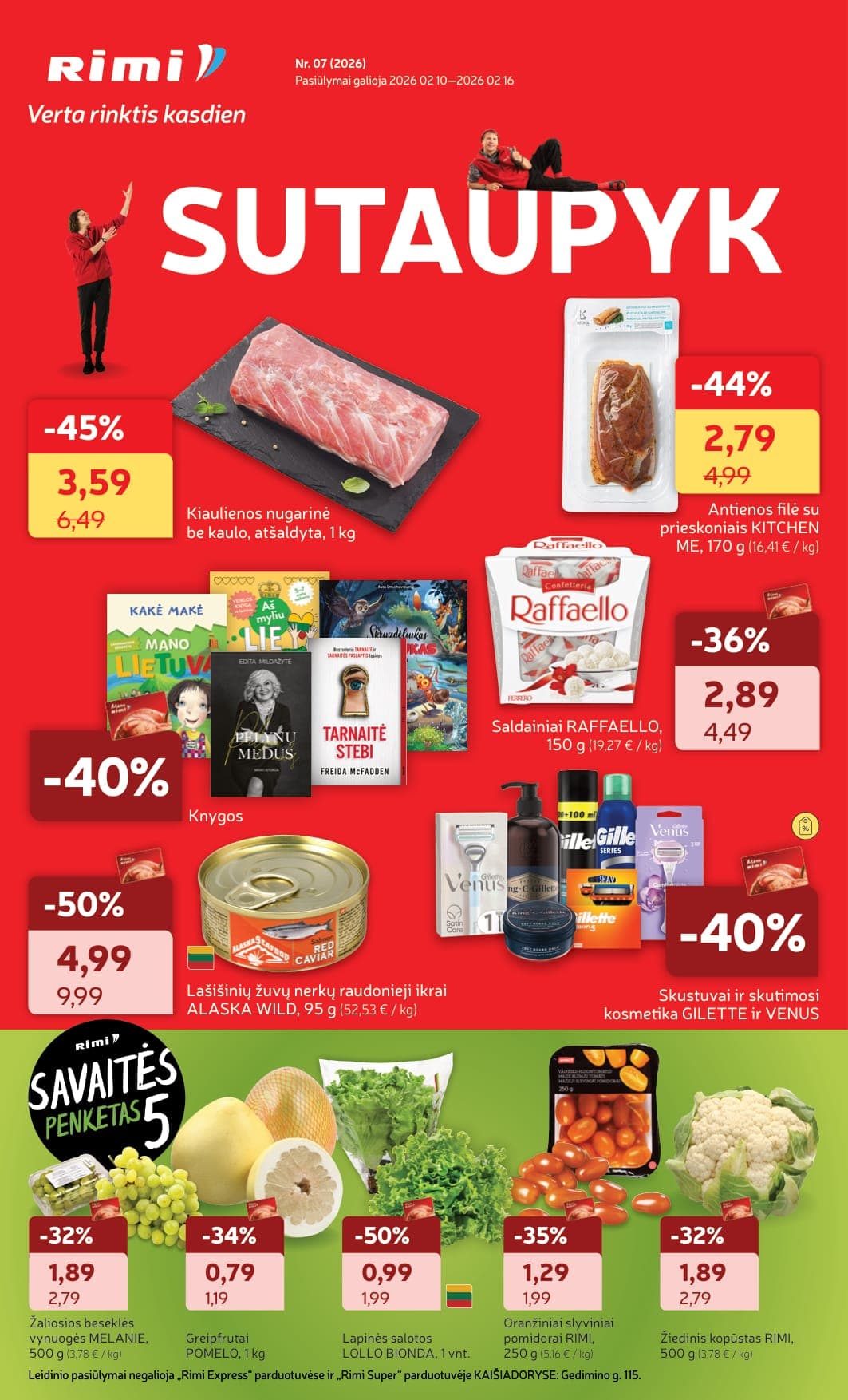 RIMI akcijų ir nuolaidų leidinys Nr. 7 nuo 2026.02.10 iki 2026.02.16 - 1
