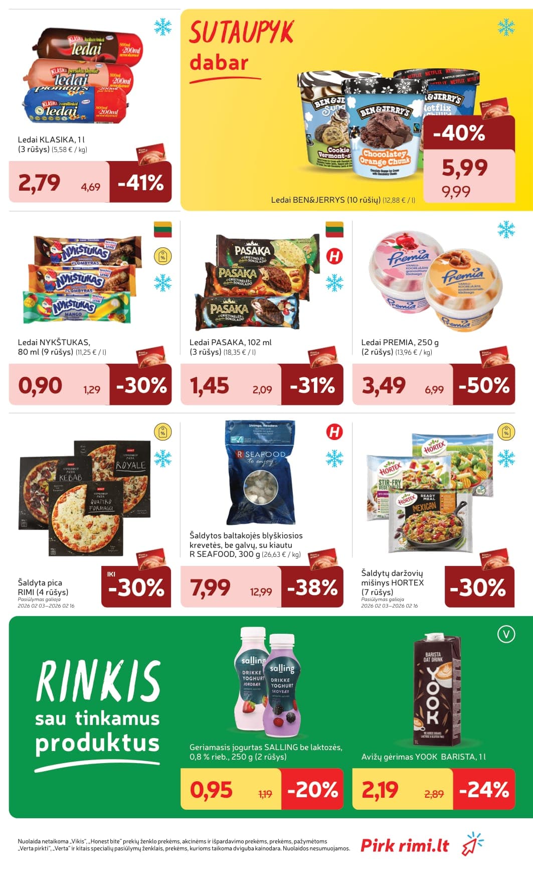 RIMI akcijų ir nuolaidų leidinys Nr. 7 nuo 2026.02.10 iki 2026.02.16 - 23