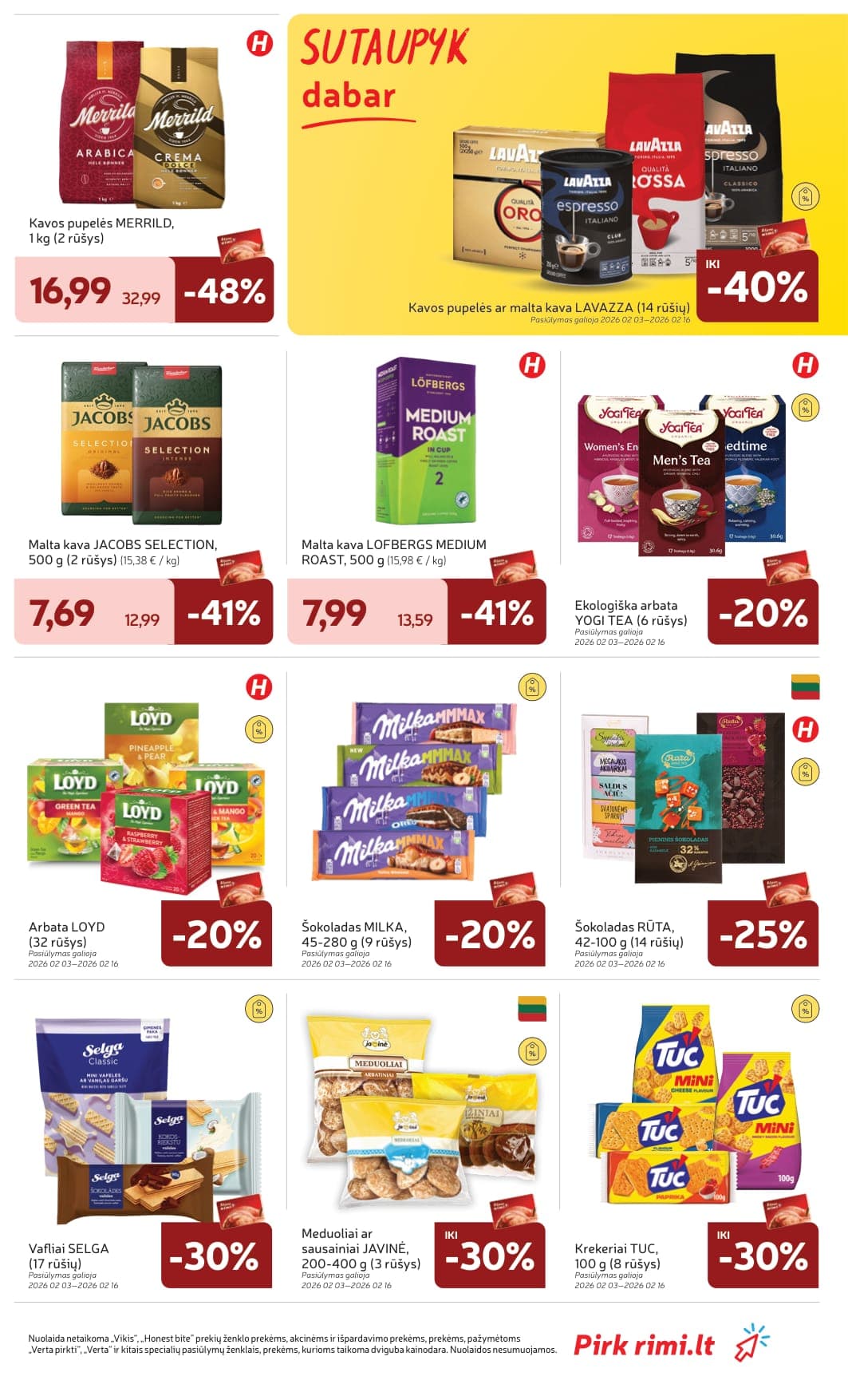 RIMI akcijų ir nuolaidų leidinys Nr. 7 nuo 2026.02.10 iki 2026.02.16 - 27