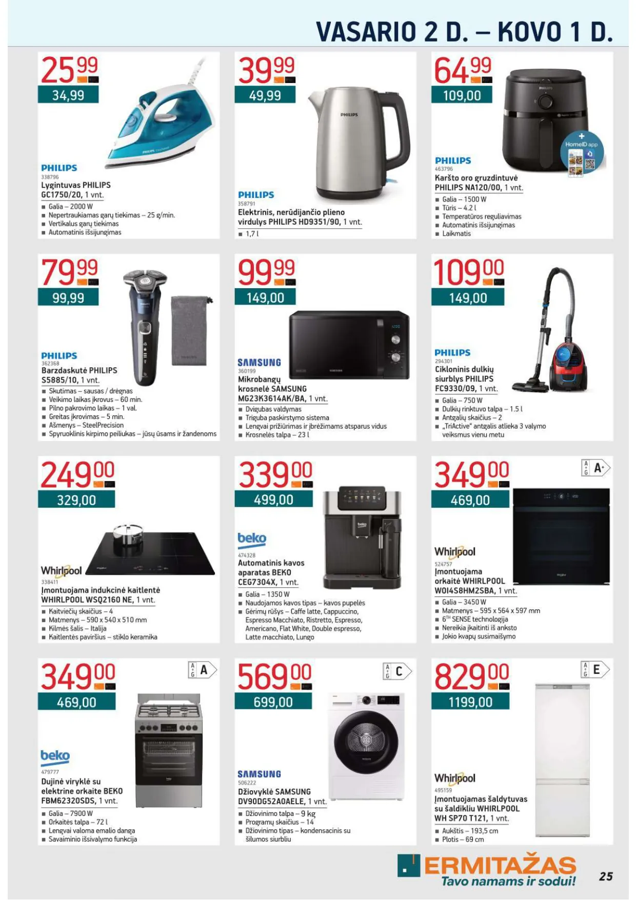 ERMITAŽAS akcijų ir nuolaidų leidinys Nr. 2 nuo 2026.02.02 iki 2026.03.01 - 25