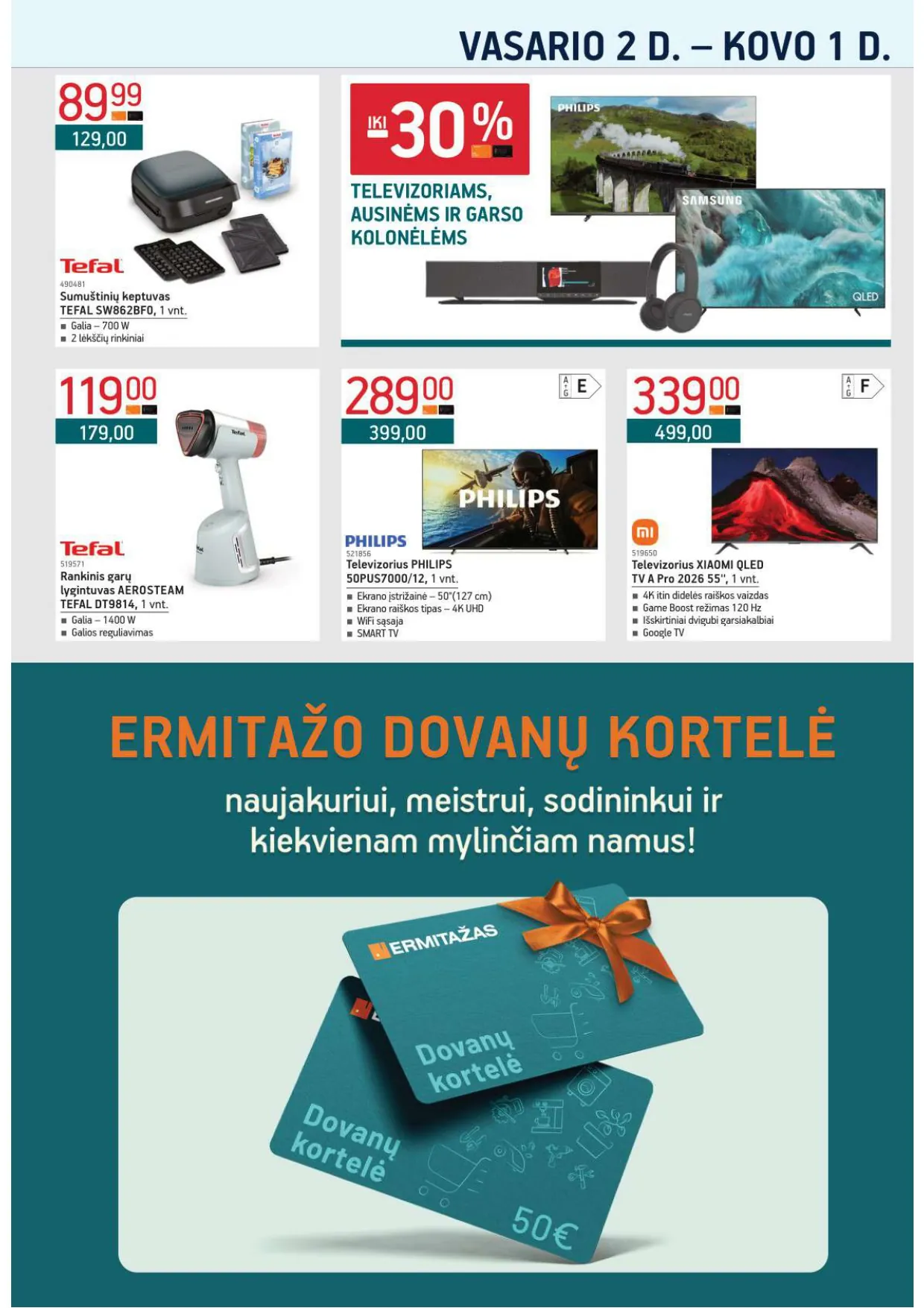 ERMITAŽAS akcijų ir nuolaidų leidinys Nr. 2 nuo 2026.02.02 iki 2026.03.01 - 27