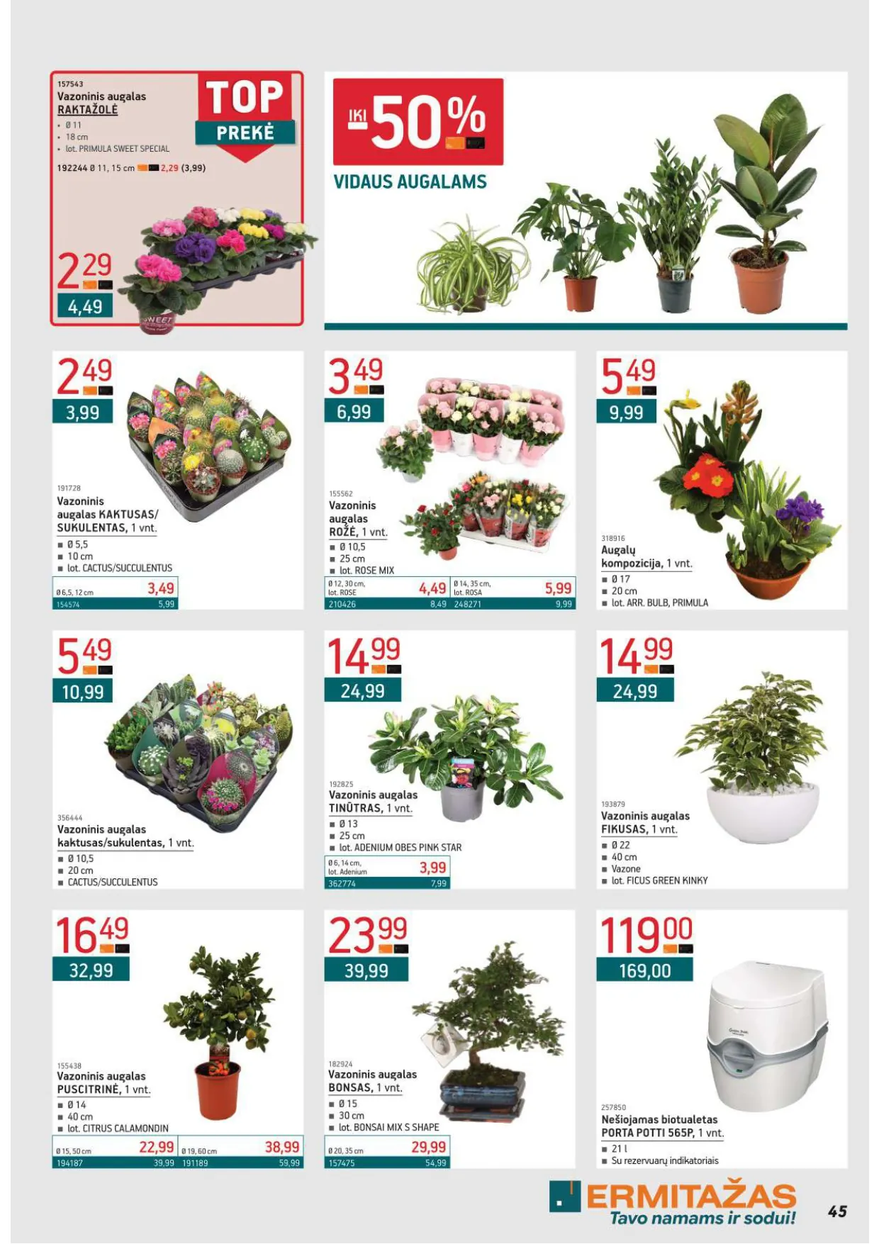 ERMITAŽAS akcijų ir nuolaidų leidinys Nr. 2 nuo 2026.02.02 iki 2026.03.01 - 45