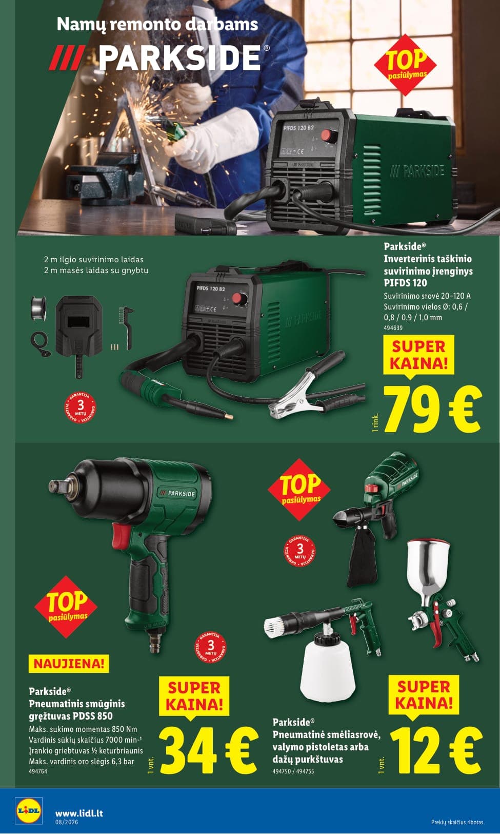 LIDL ne maisto prekių akcijų ir nuolaidų leidinys Nr. 8 nuo 2026.02.16 iki 2026.02.22 - 2