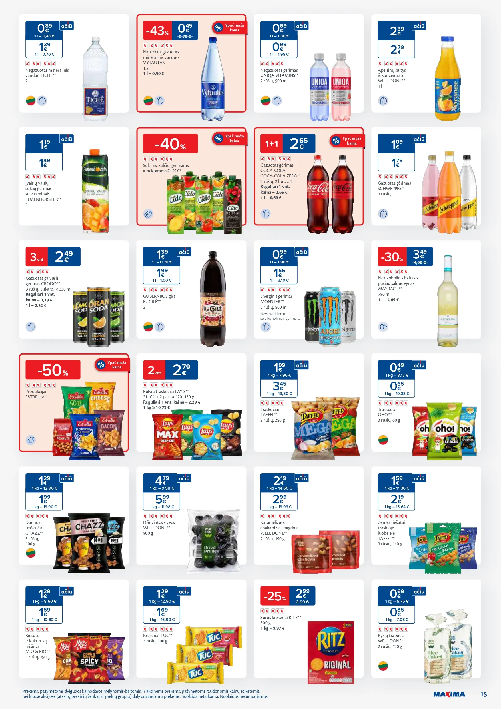 MAXIMA akcijų ir nuolaidų leidinys Nr. 1 nuo 2025.12.29 iki 2026.01.05