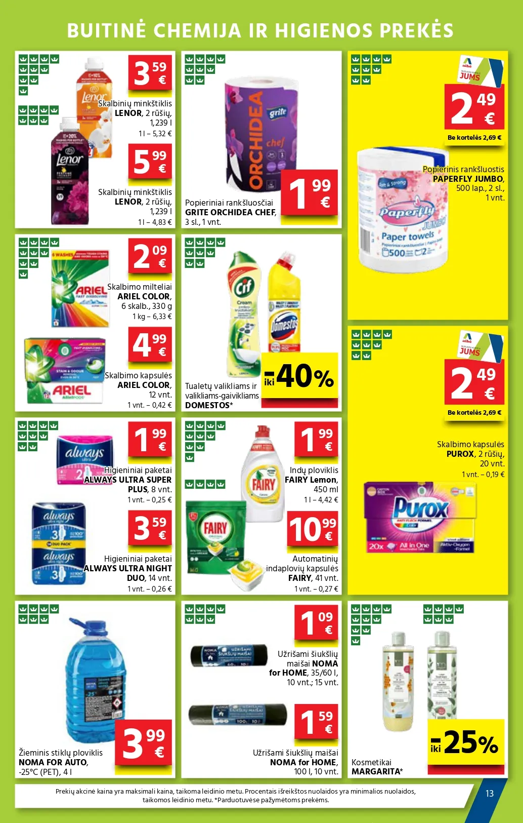 AIBĖ akcijų ir nuolaidų leidinys Nr. 1 nuo 2026.01.08 iki 2026.01.20 - 13