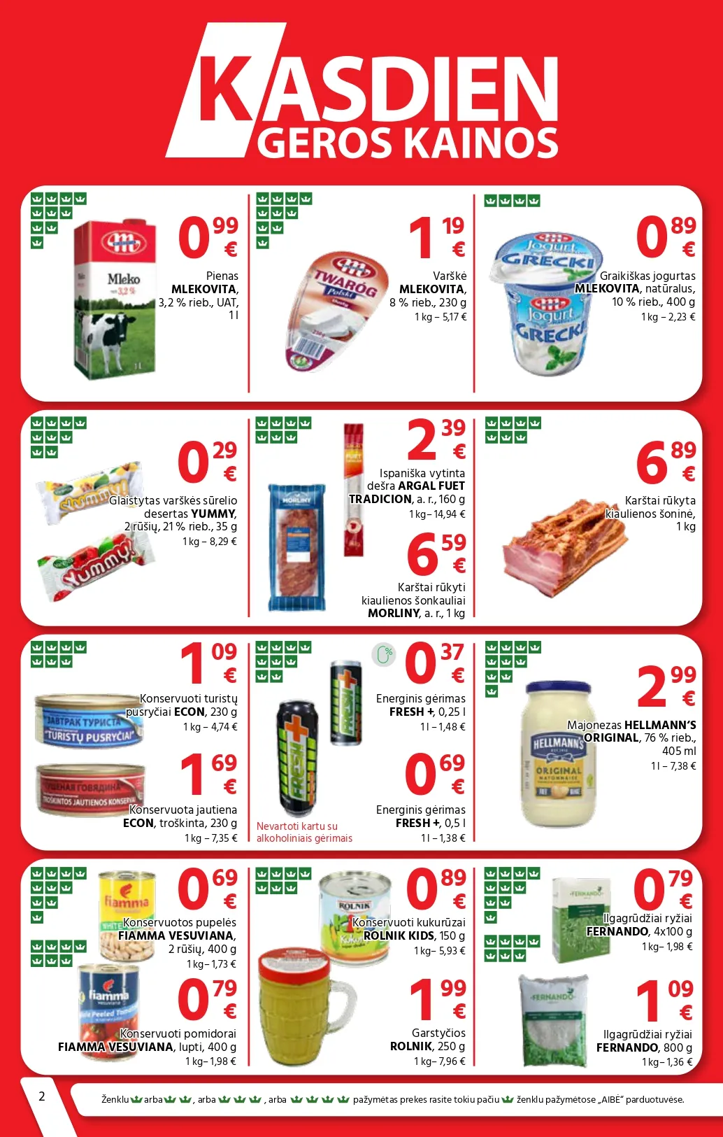 AIBĖ akcijų ir nuolaidų leidinys Nr. 1 nuo 2026.01.08 iki 2026.01.20 - 2