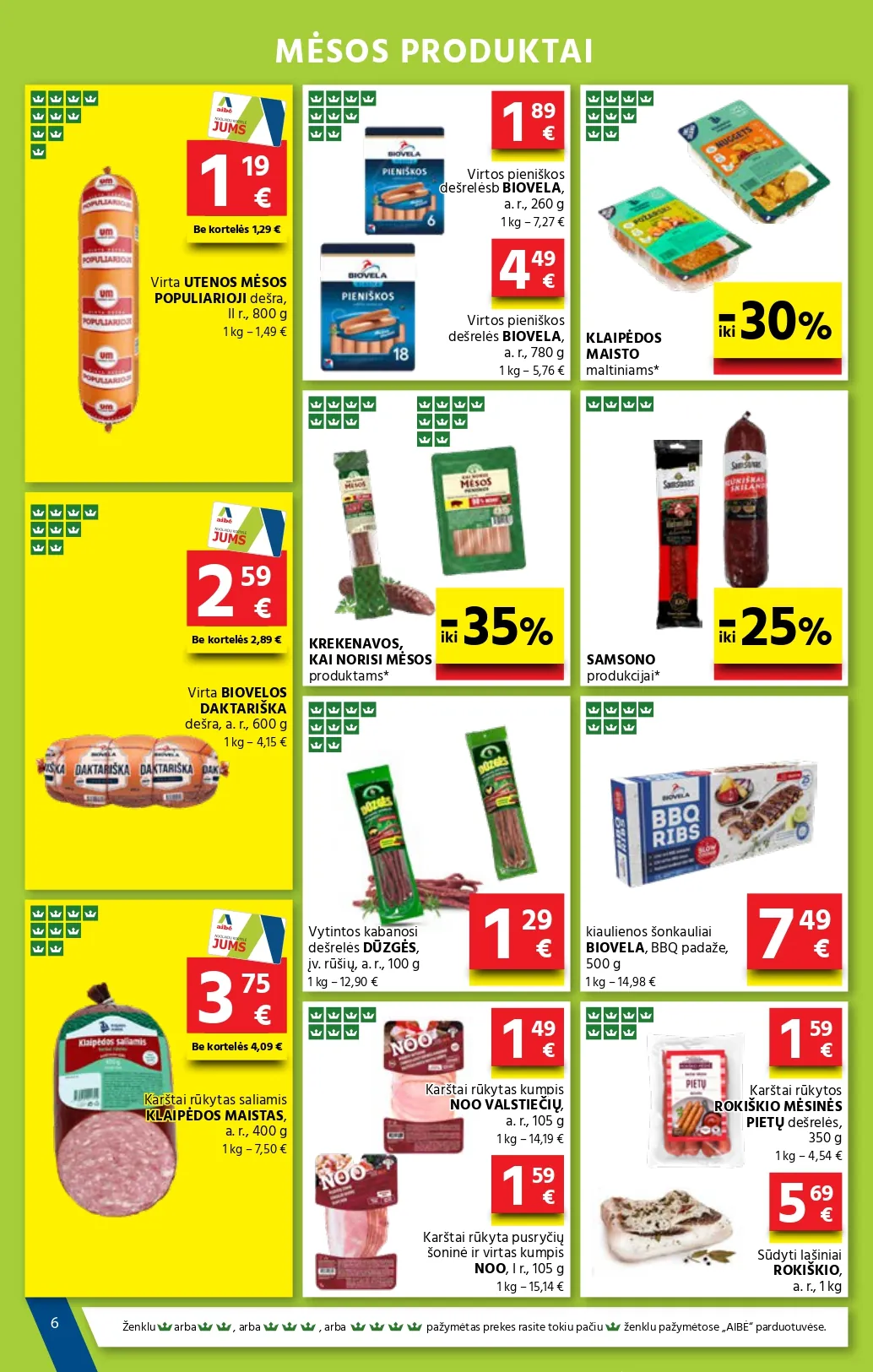 AIBĖ akcijų ir nuolaidų leidinys Nr. 1 nuo 2026.01.08 iki 2026.01.20 - 6
