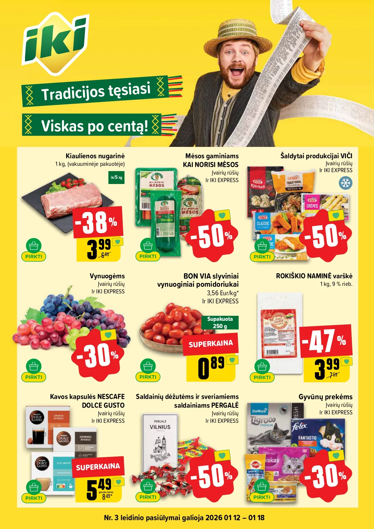 IKI akcijų ir nuolaidų leidinys Nr. 3 nuo 2026.01.12 iki 2026.01.18 - 1