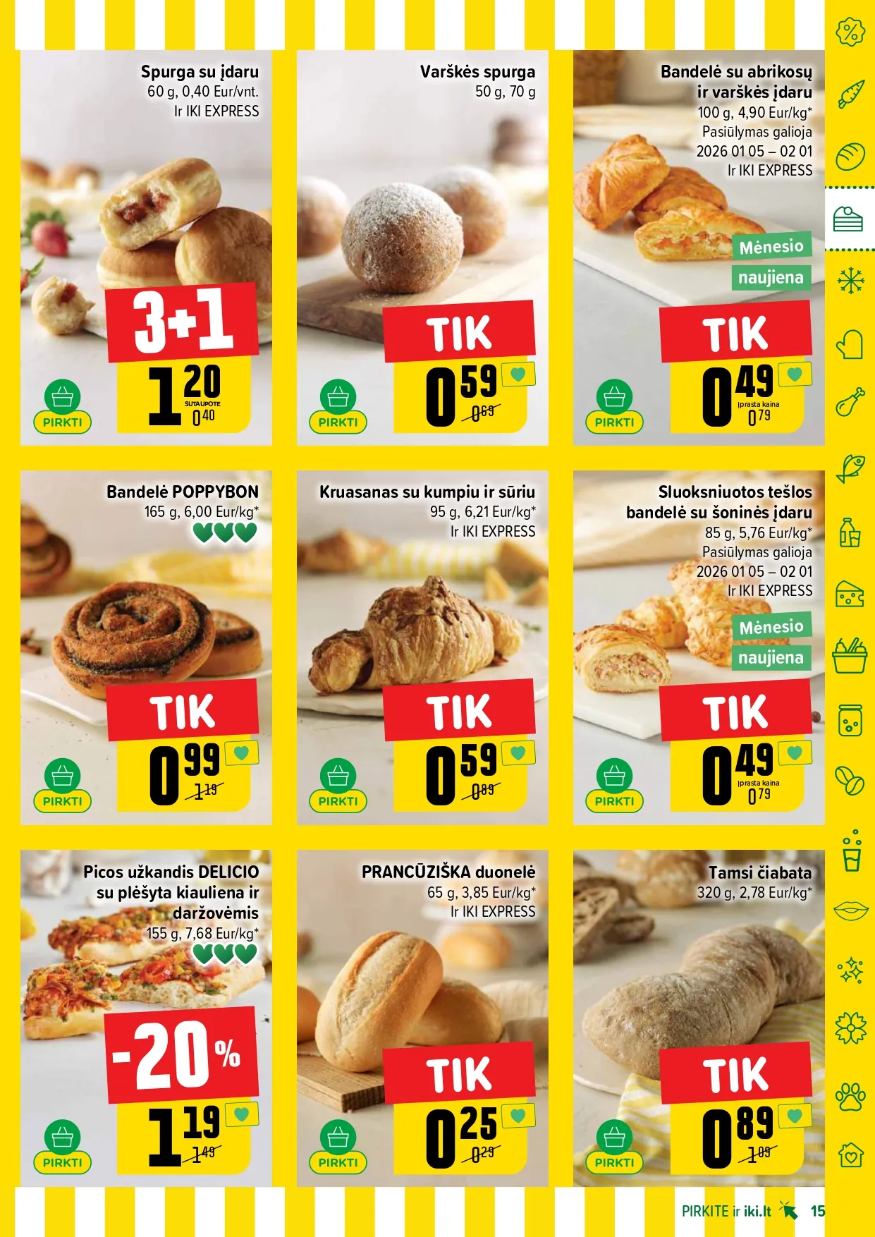 IKI akcijų ir nuolaidų leidinys Nr. 3 nuo 2026.01.12 iki 2026.01.18 - 15