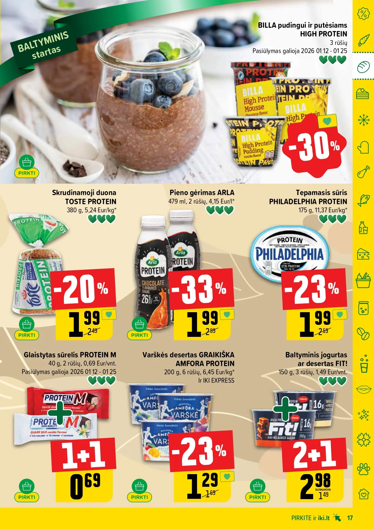 IKI akcijų ir nuolaidų leidinys Nr. 3 nuo 2026.01.12 iki 2026.01.18 - 17