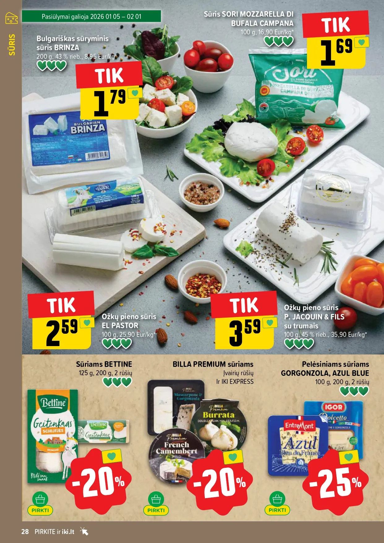 IKI akcijų ir nuolaidų leidinys Nr. 3 nuo 2026.01.12 iki 2026.01.18 - 28