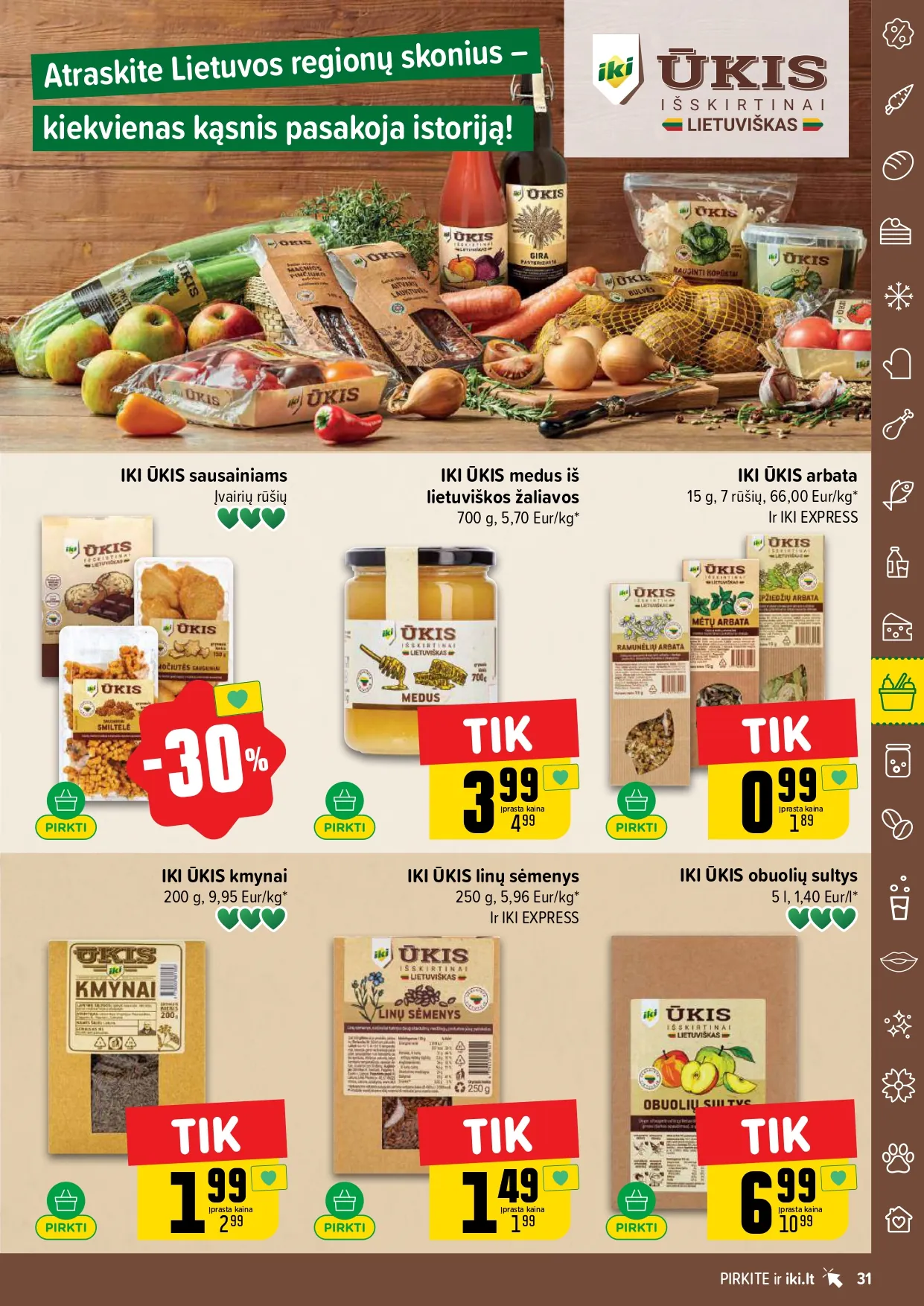 IKI akcijų ir nuolaidų leidinys Nr. 3 nuo 2026.01.12 iki 2026.01.18 - 31