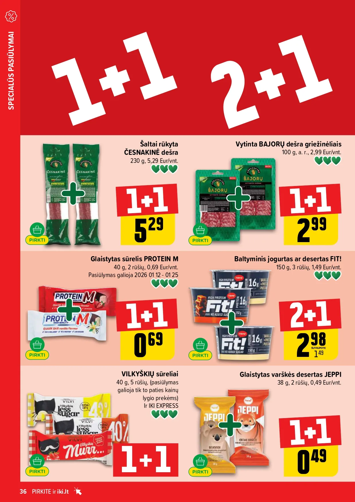 IKI akcijų ir nuolaidų leidinys Nr. 3 nuo 2026.01.12 iki 2026.01.18 - 36