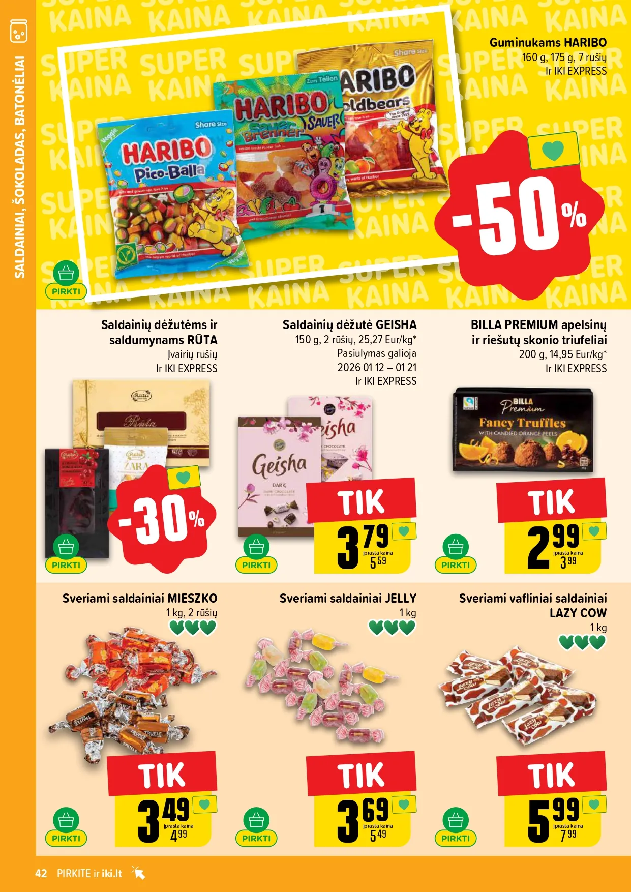 IKI akcijų ir nuolaidų leidinys Nr. 3 nuo 2026.01.12 iki 2026.01.18 - 42