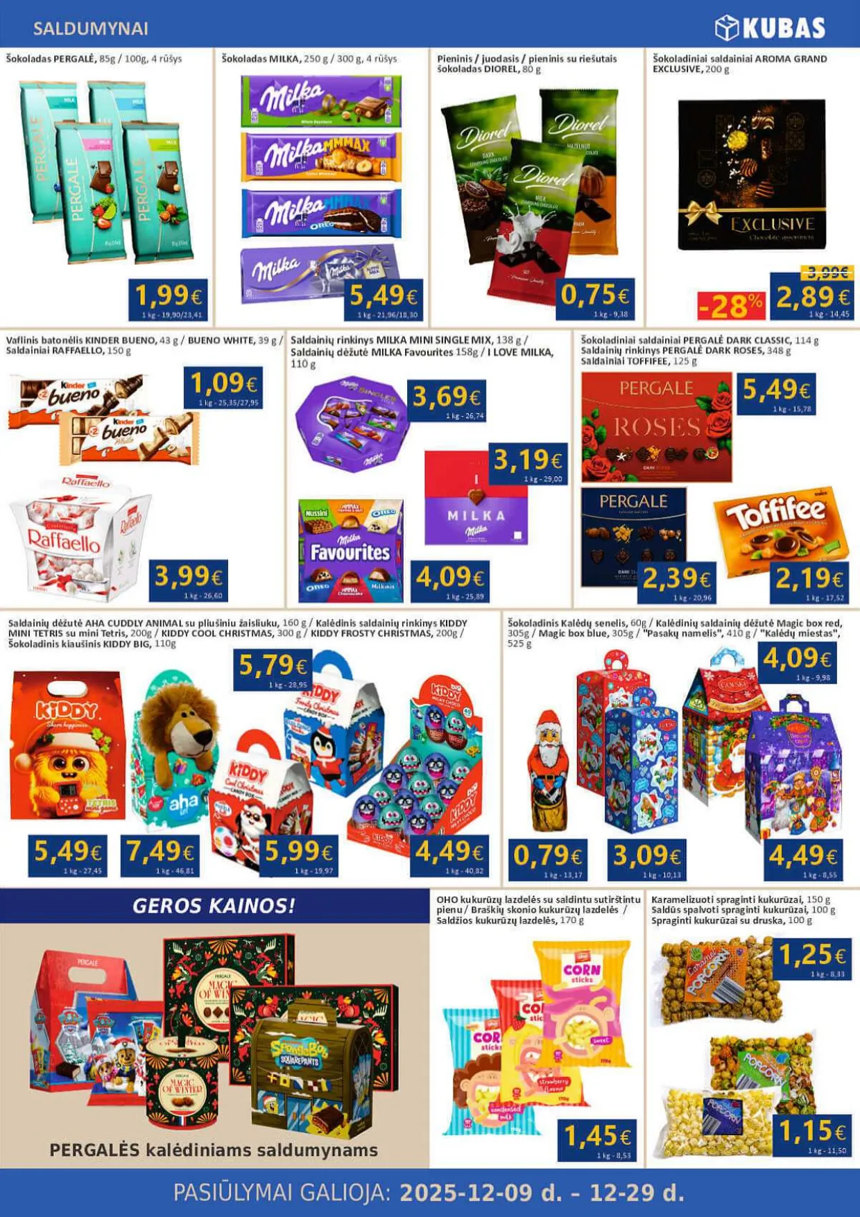 KUBAS akcijų ir nuolaidų leidinys nuo 2025.12.09 iki 2025.12.29 - 13