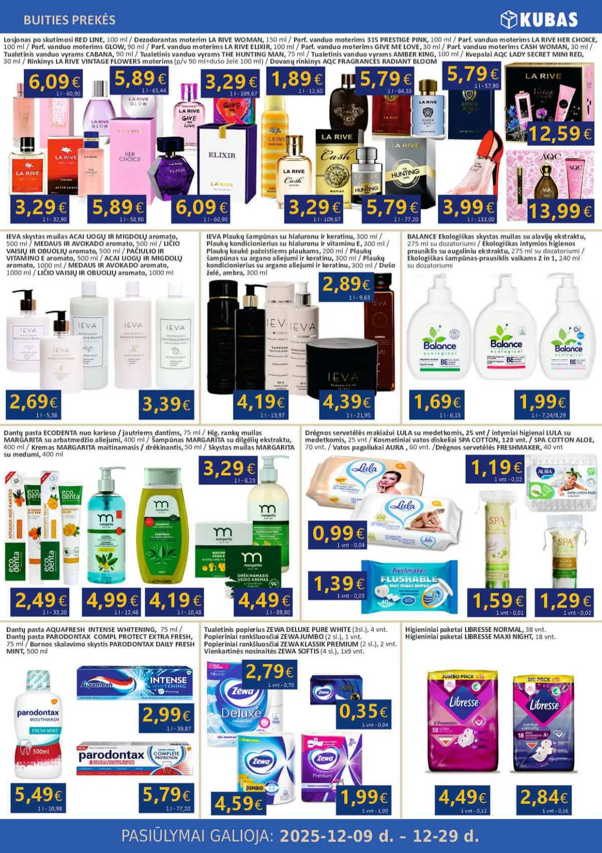 KUBAS akcijų ir nuolaidų leidinys nuo 2025.12.09 iki 2025.12.29 - 18