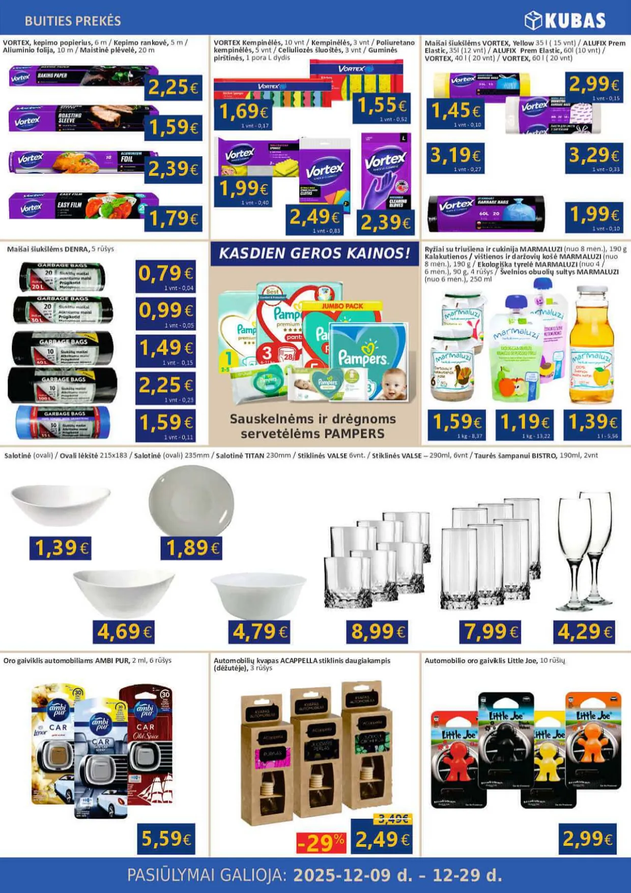 KUBAS akcijų ir nuolaidų leidinys nuo 2025.12.09 iki 2025.12.29 - 20