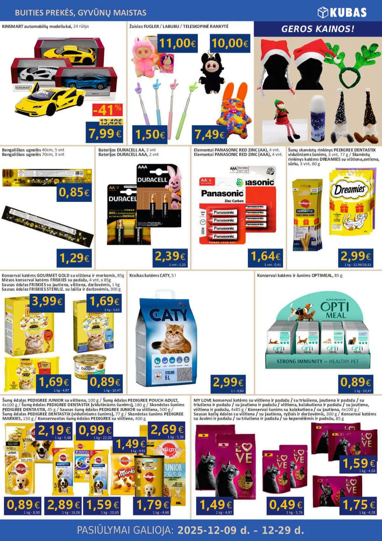 KUBAS akcijų ir nuolaidų leidinys nuo 2025.12.09 iki 2025.12.29 - 21