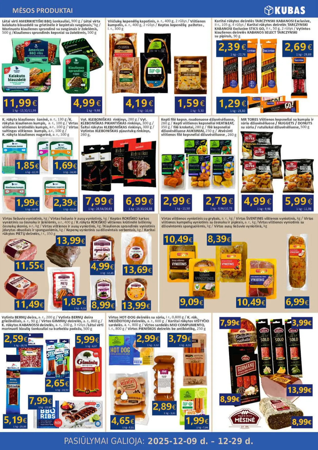KUBAS akcijų ir nuolaidų leidinys nuo 2025.12.09 iki 2025.12.29 - 3