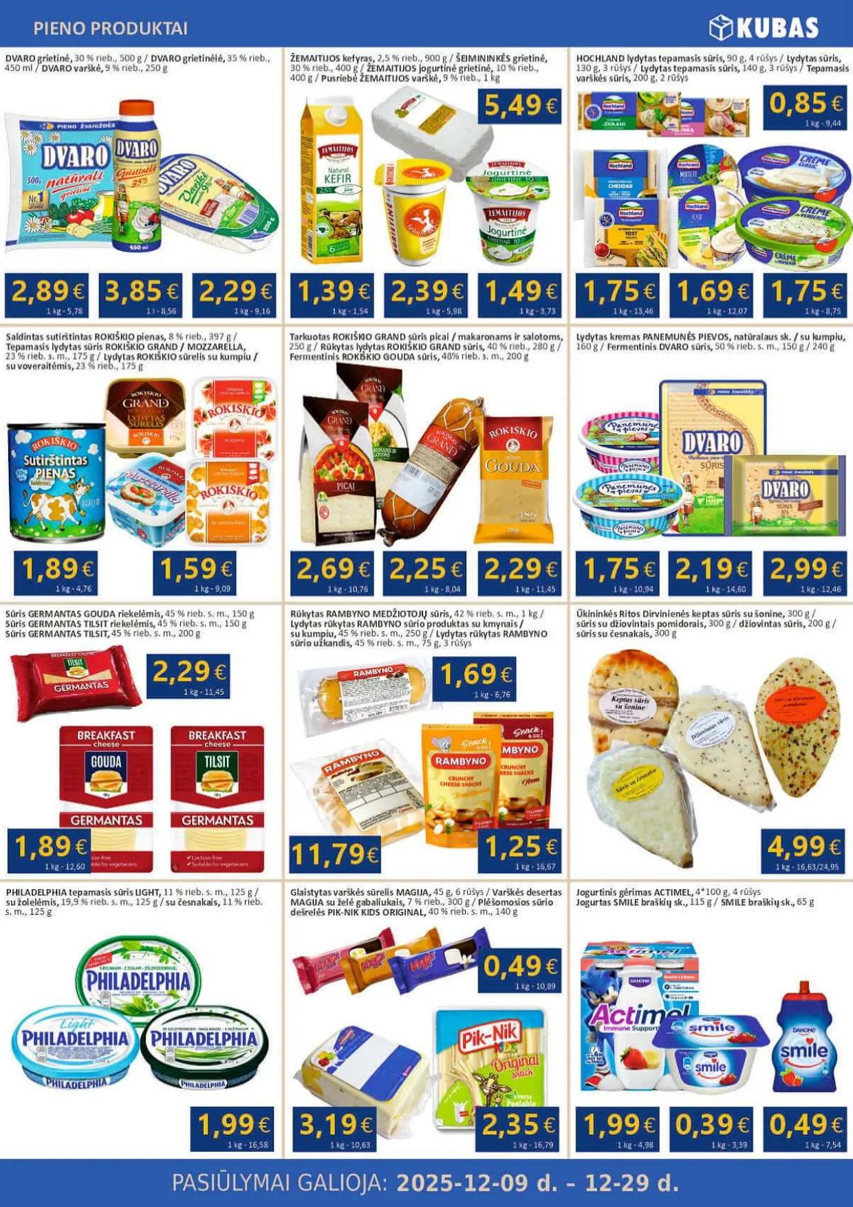KUBAS akcijų ir nuolaidų leidinys nuo 2025.12.09 iki 2025.12.29 - 4