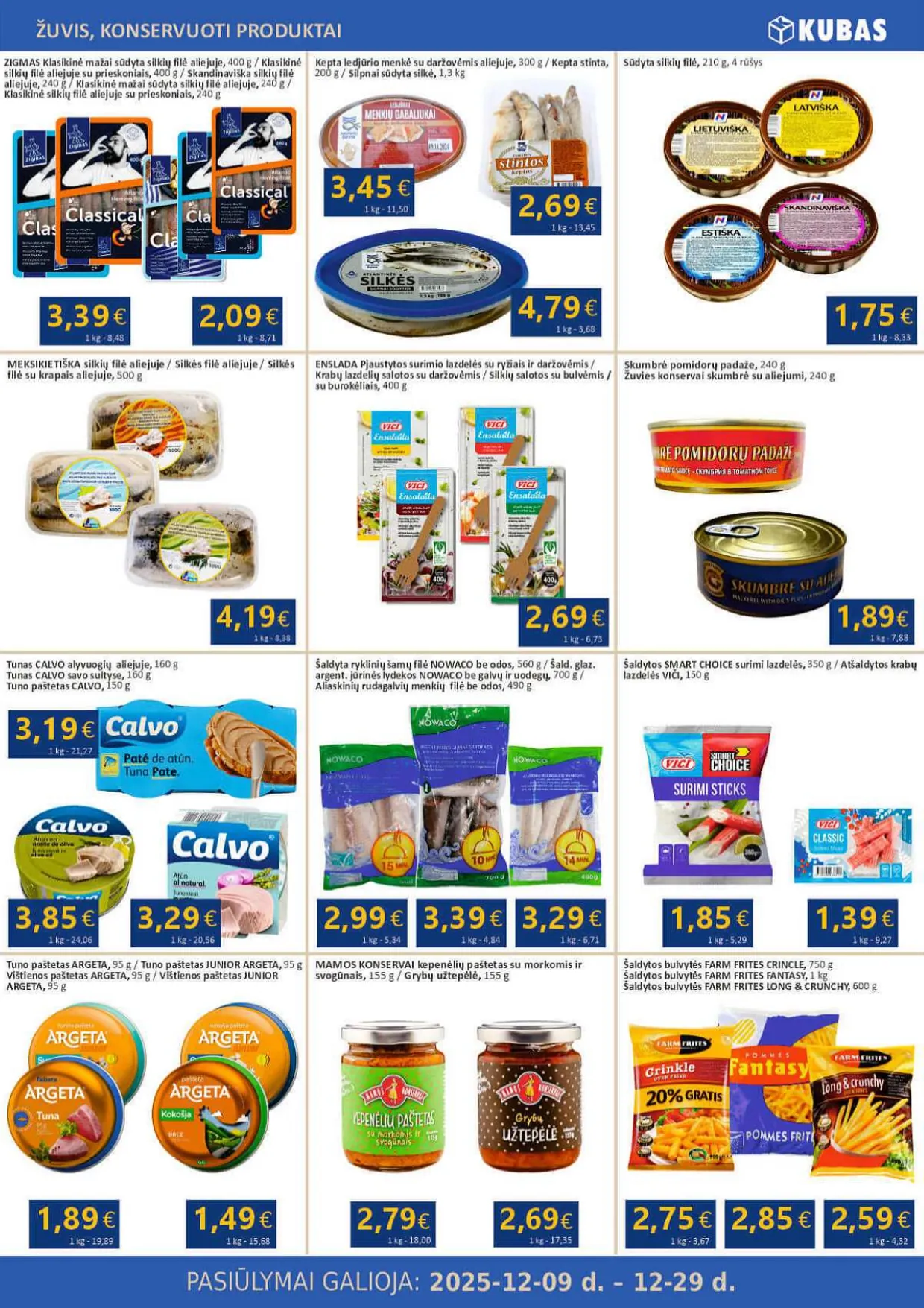 KUBAS akcijų ir nuolaidų leidinys nuo 2025.12.09 iki 2025.12.29 - 6