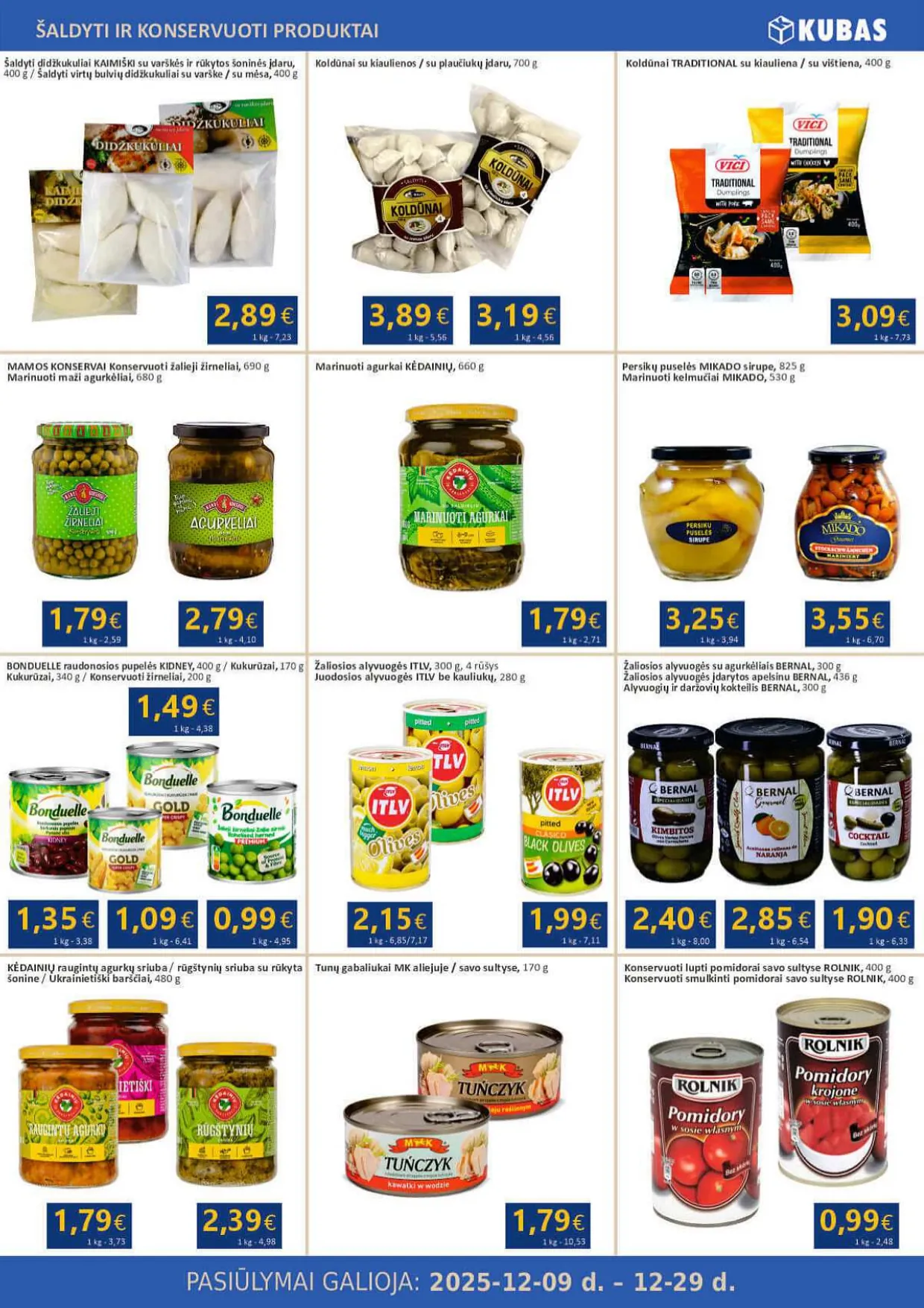 KUBAS akcijų ir nuolaidų leidinys nuo 2025.12.09 iki 2025.12.29 - 7