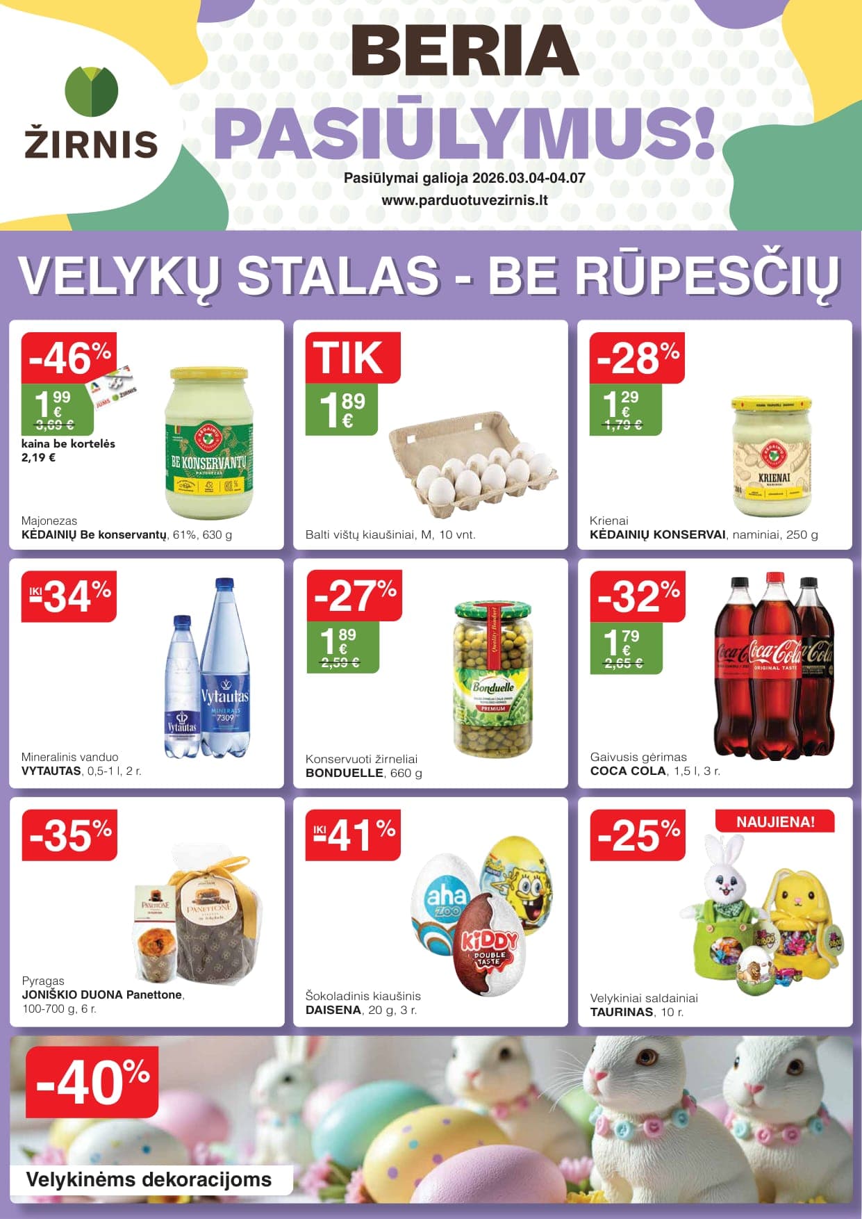 Naujas ŽIRNIS akcijų ir nuolaidų leidinys nuo 2026.03.04 iki 2026.04.07 - 1