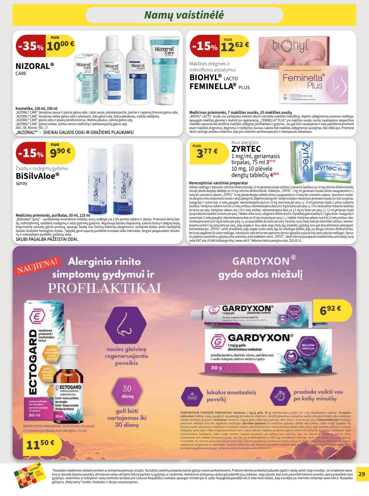 CAMELIA vaistinės akcijų ir nuolaidų leidinys nuo 2026.03.01 iki 2026.03.31 - 29