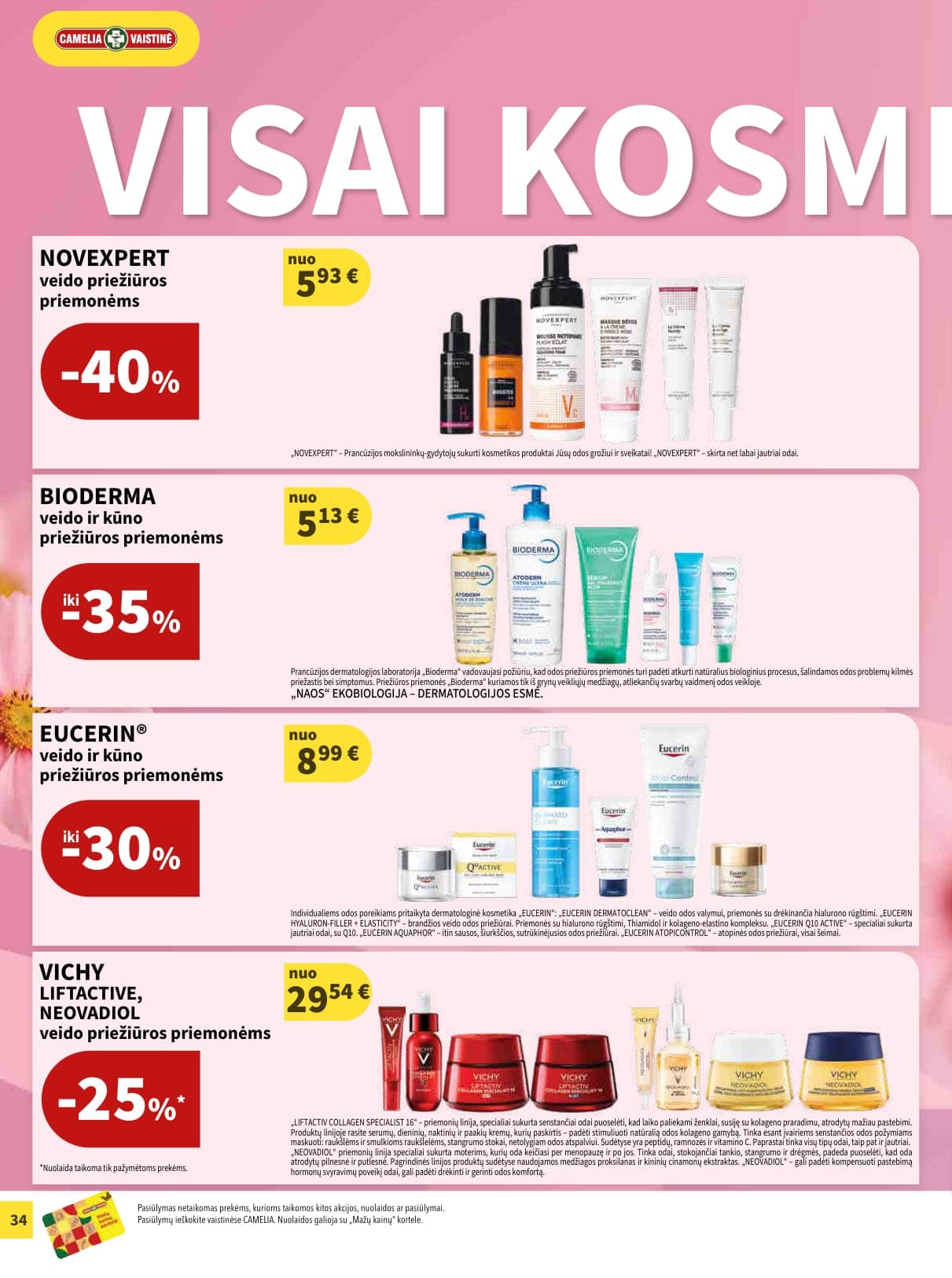 CAMELIA vaistinės akcijų ir nuolaidų leidinys nuo 2026.03.01 iki 2026.03.31 - 34