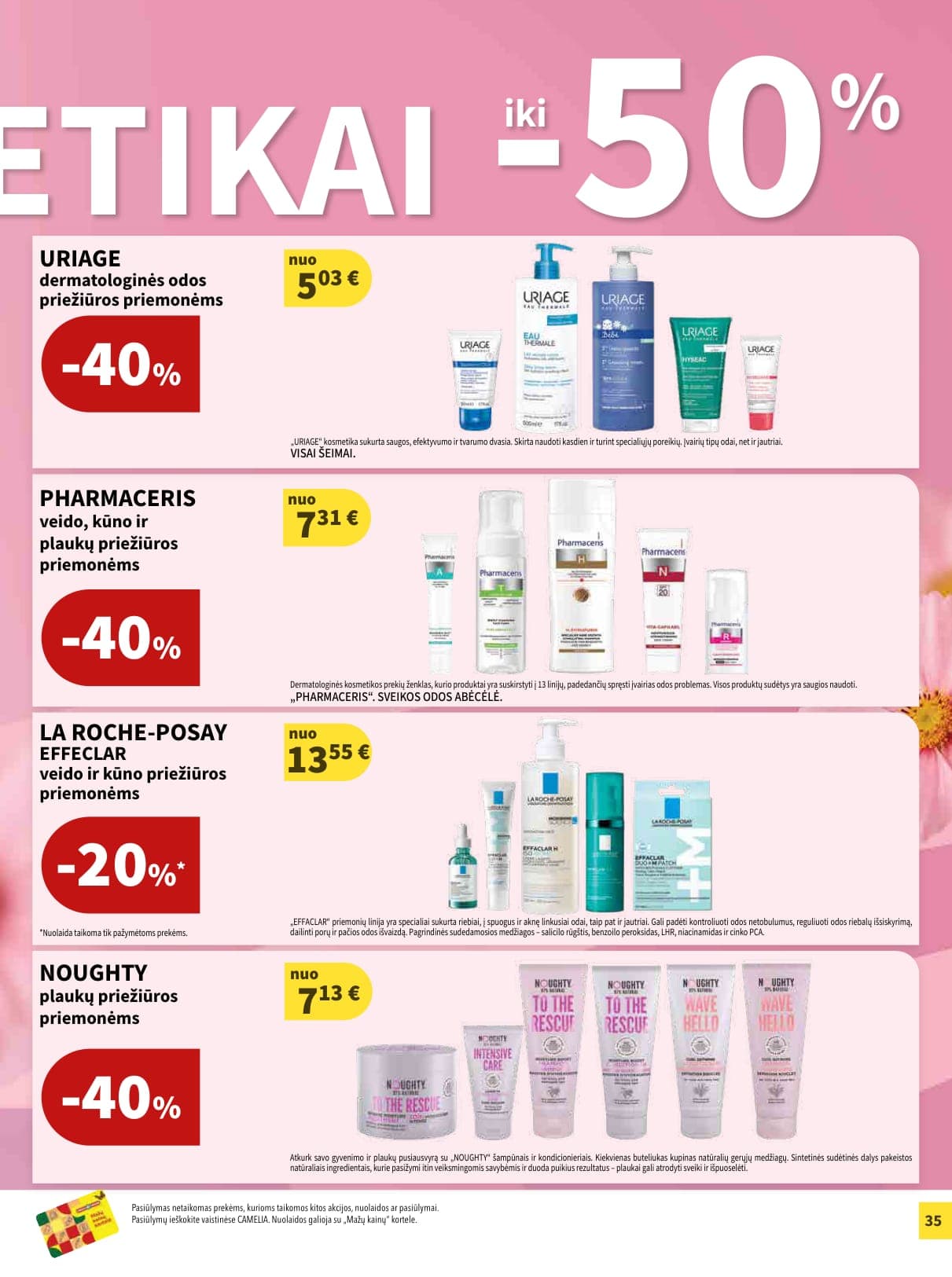 CAMELIA vaistinės akcijų ir nuolaidų leidinys nuo 2026.03.01 iki 2026.03.31 - 35